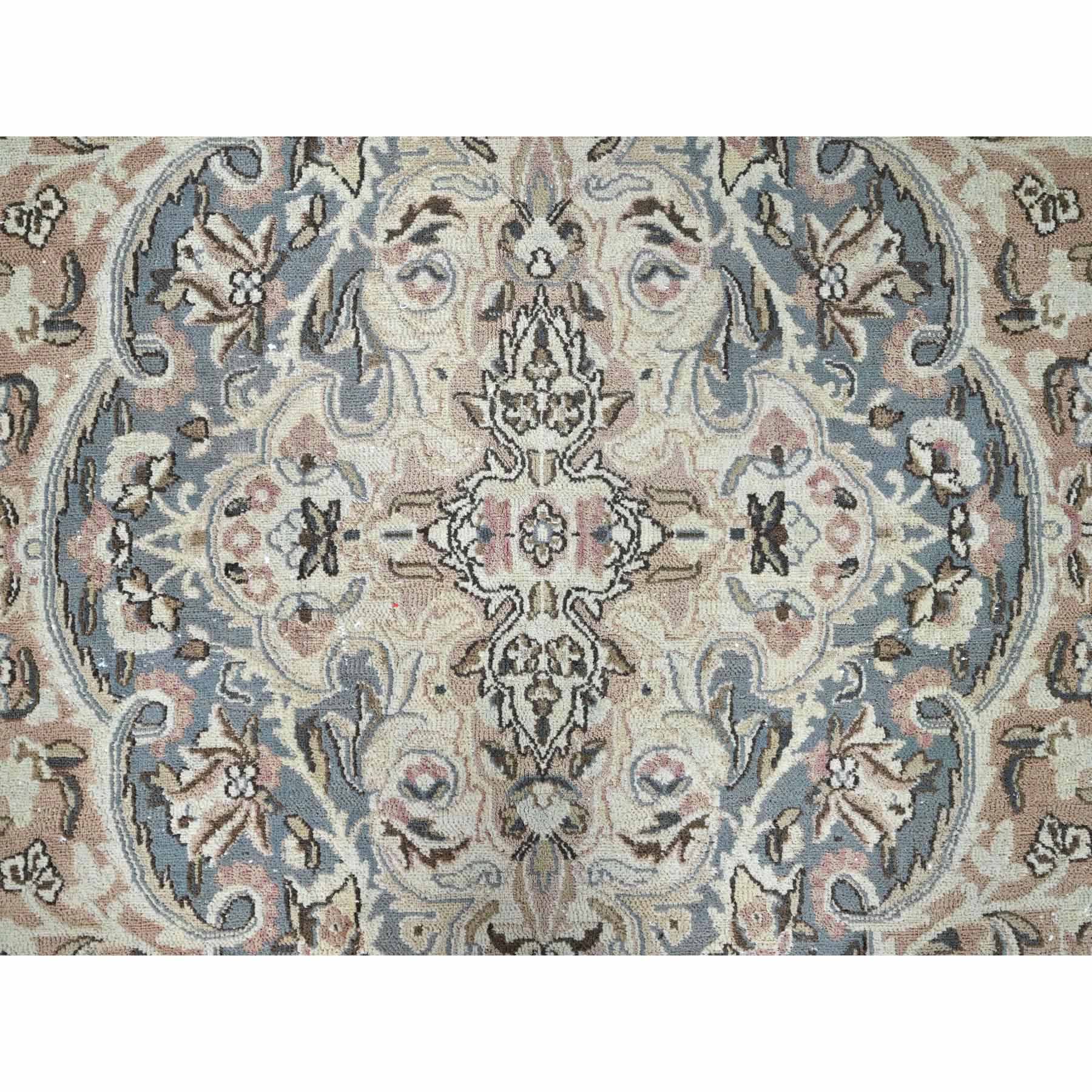 Overdyed-Vintage-Hand-Knotted-Rug-432465
