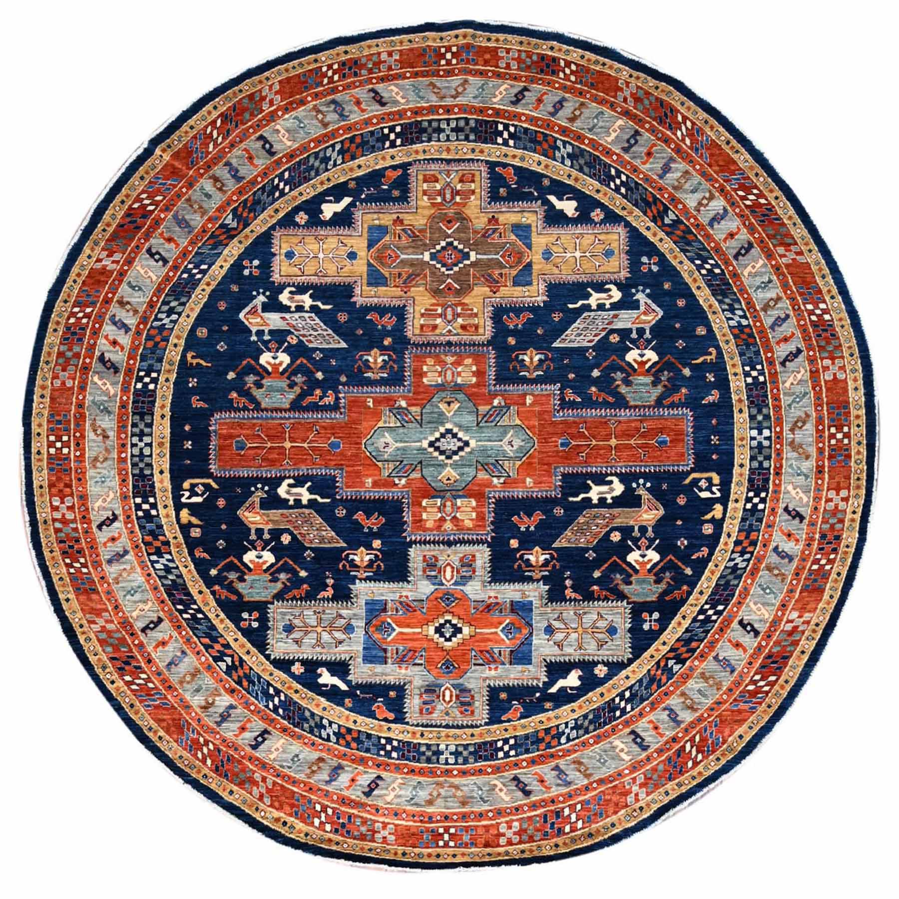 Tribal-Geometric-Hand-Knotted-Rug-432055