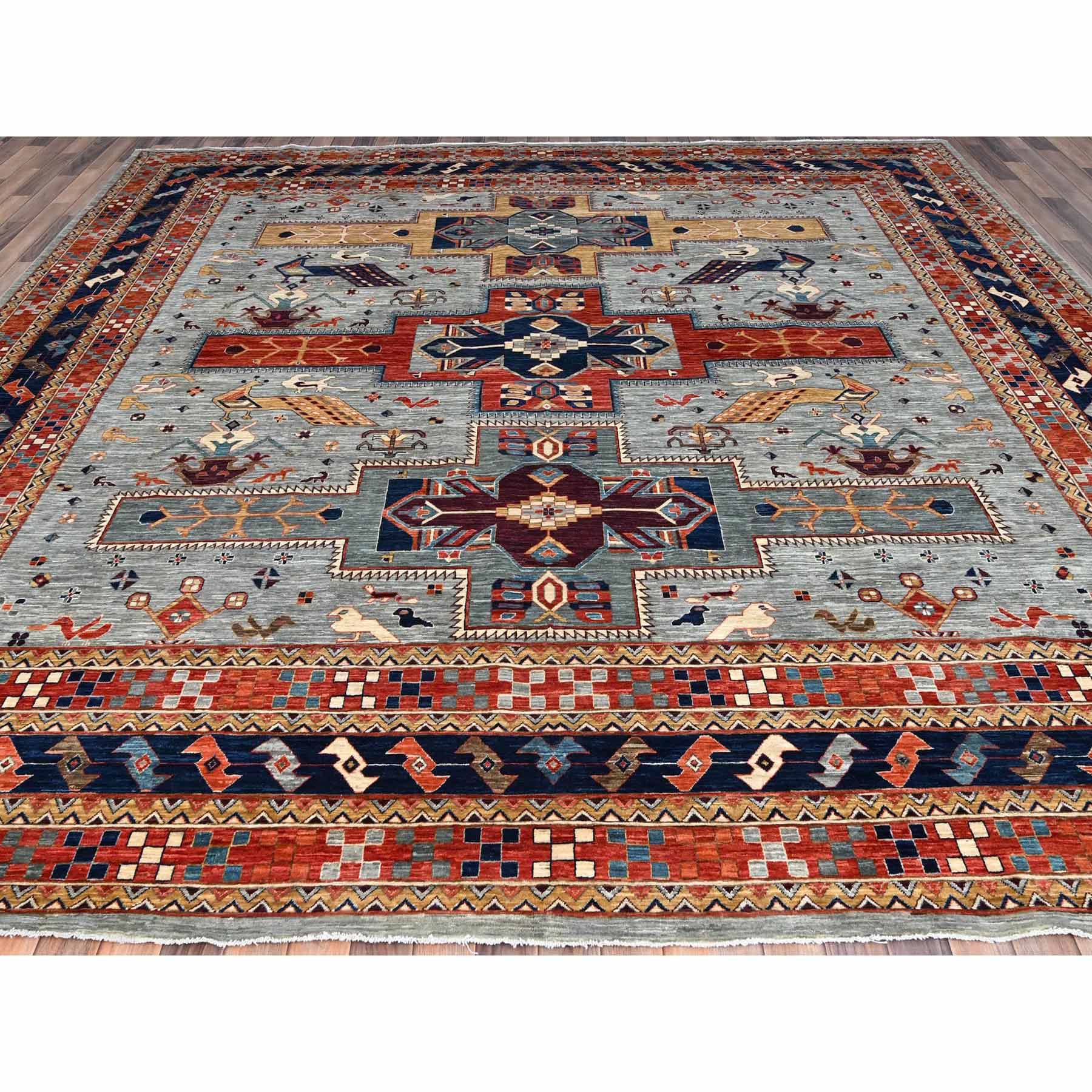 Tribal-Geometric-Hand-Knotted-Rug-432075