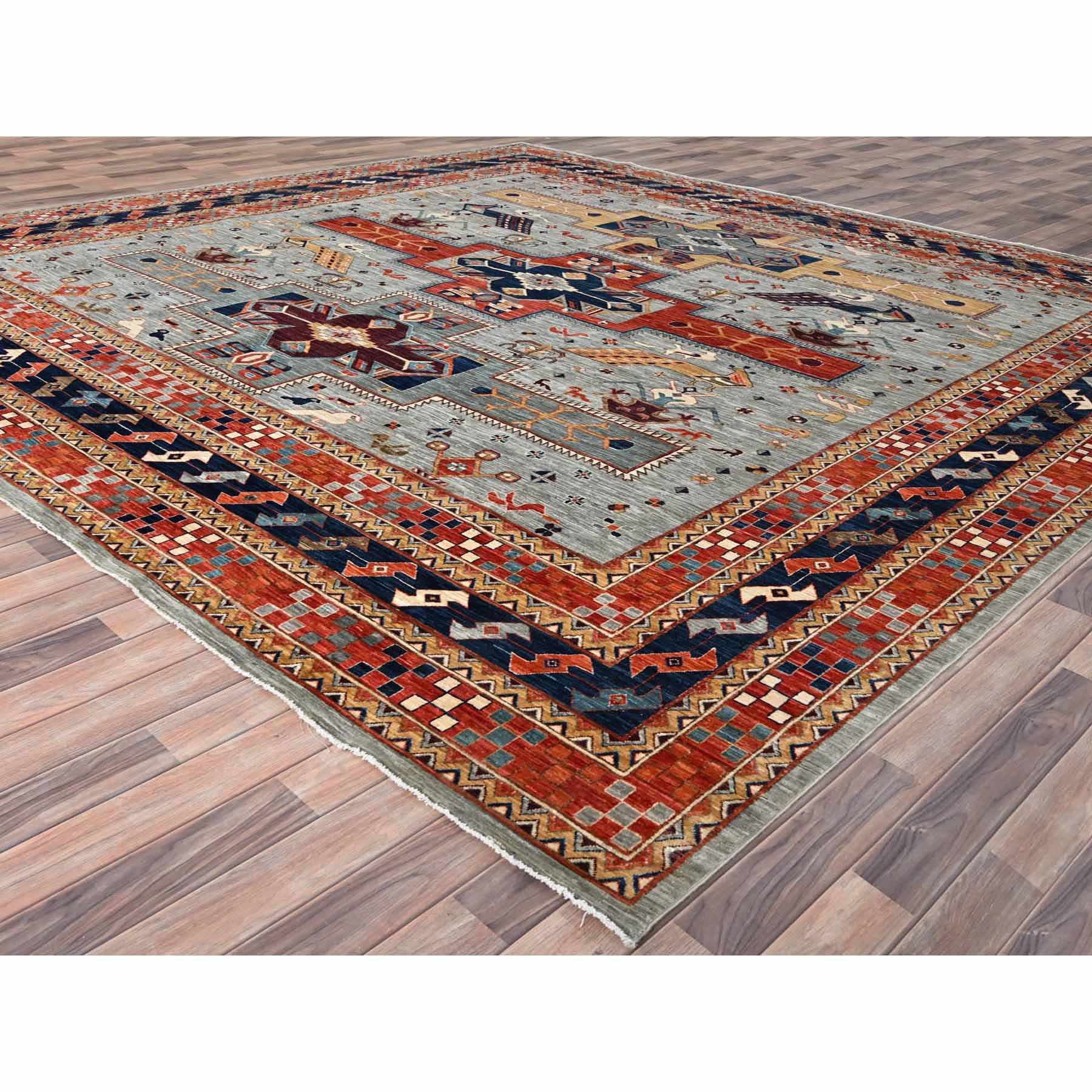 Tribal-Geometric-Hand-Knotted-Rug-432075