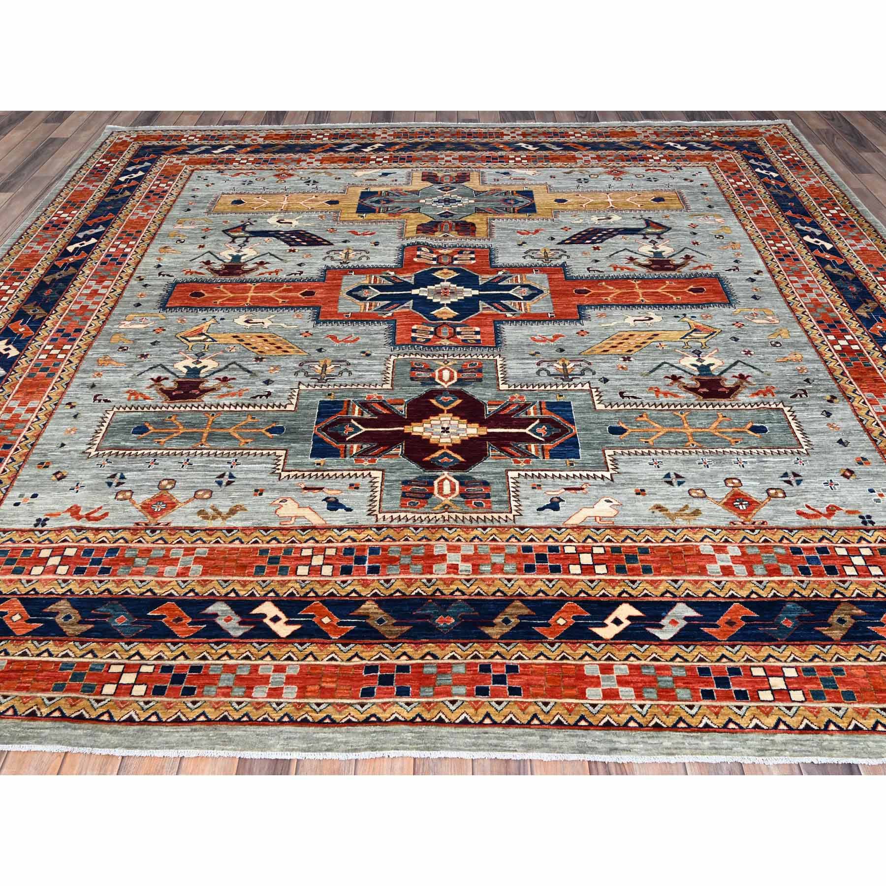 Tribal-Geometric-Hand-Knotted-Rug-432080