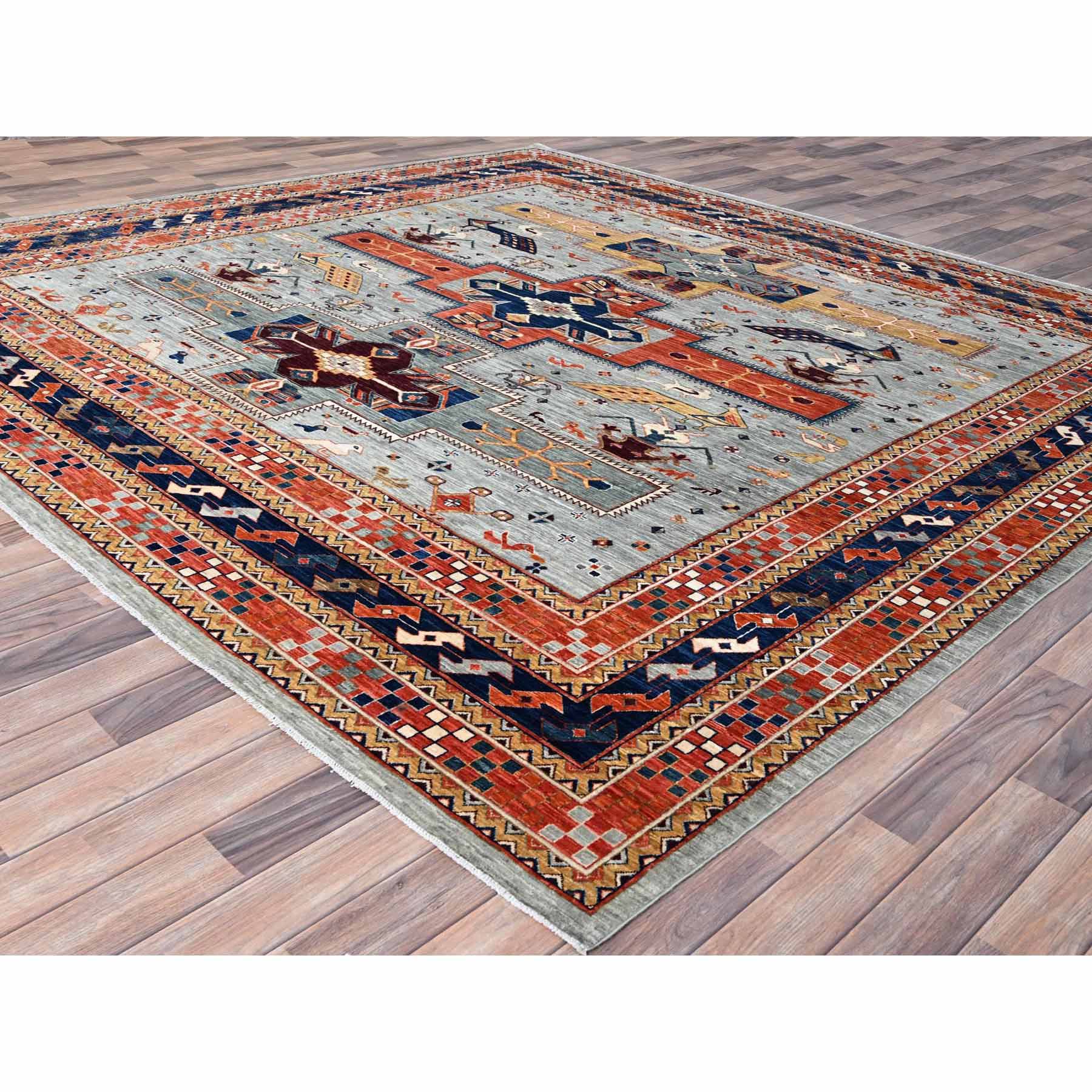 Tribal-Geometric-Hand-Knotted-Rug-432080
