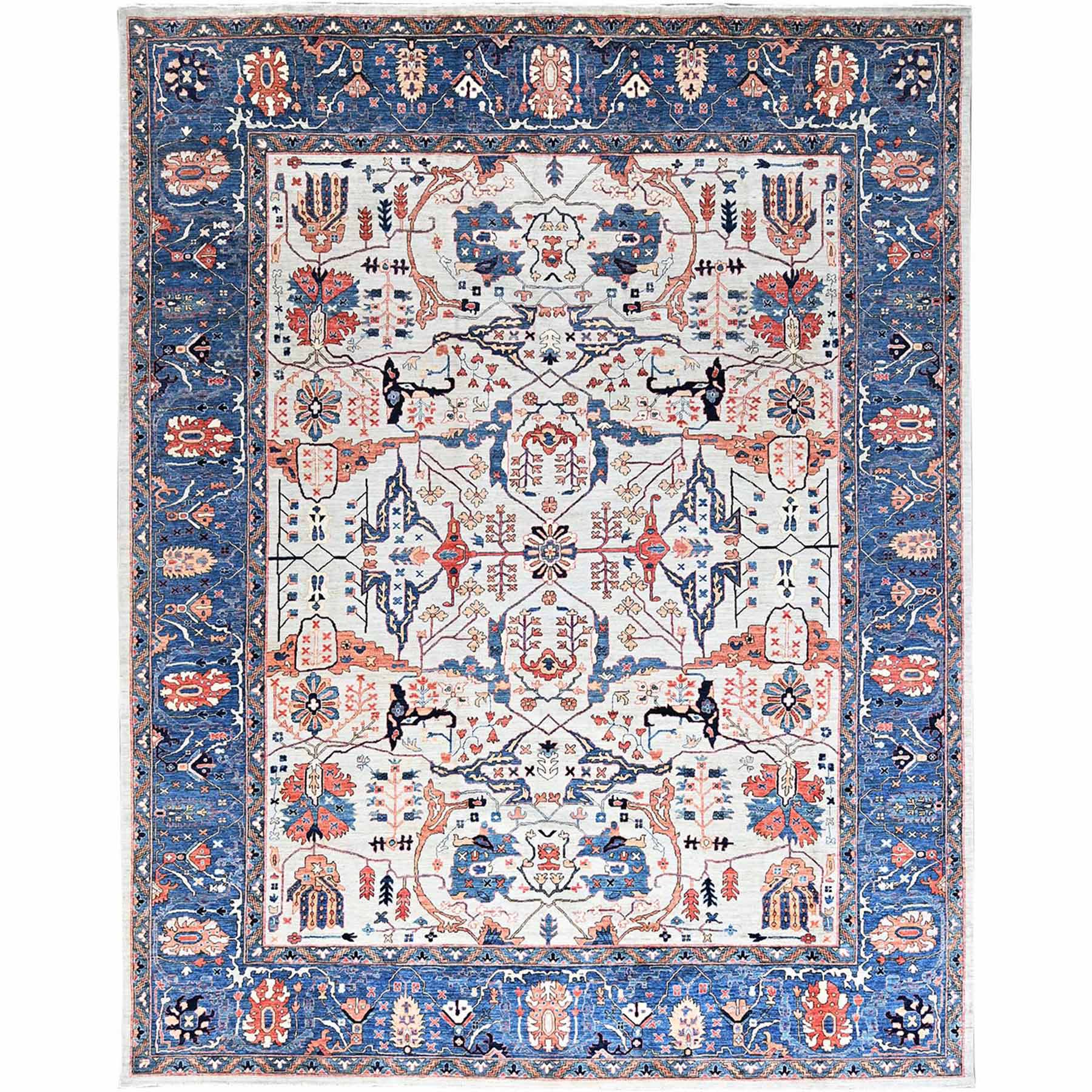 Heriz-Hand-Knotted-Rug-432870