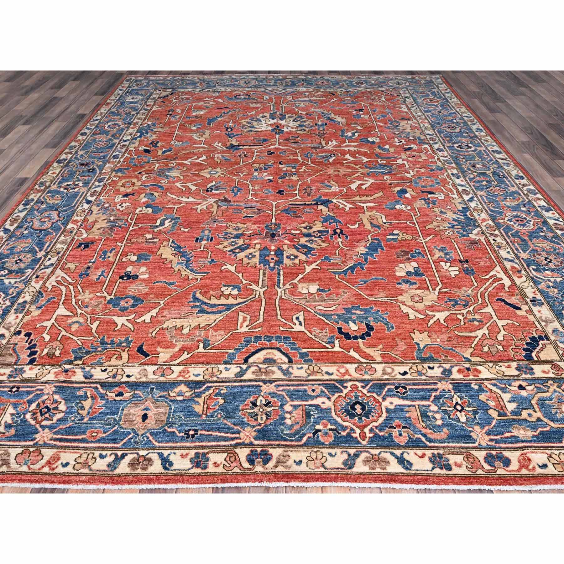 Heriz-Hand-Knotted-Rug-432890