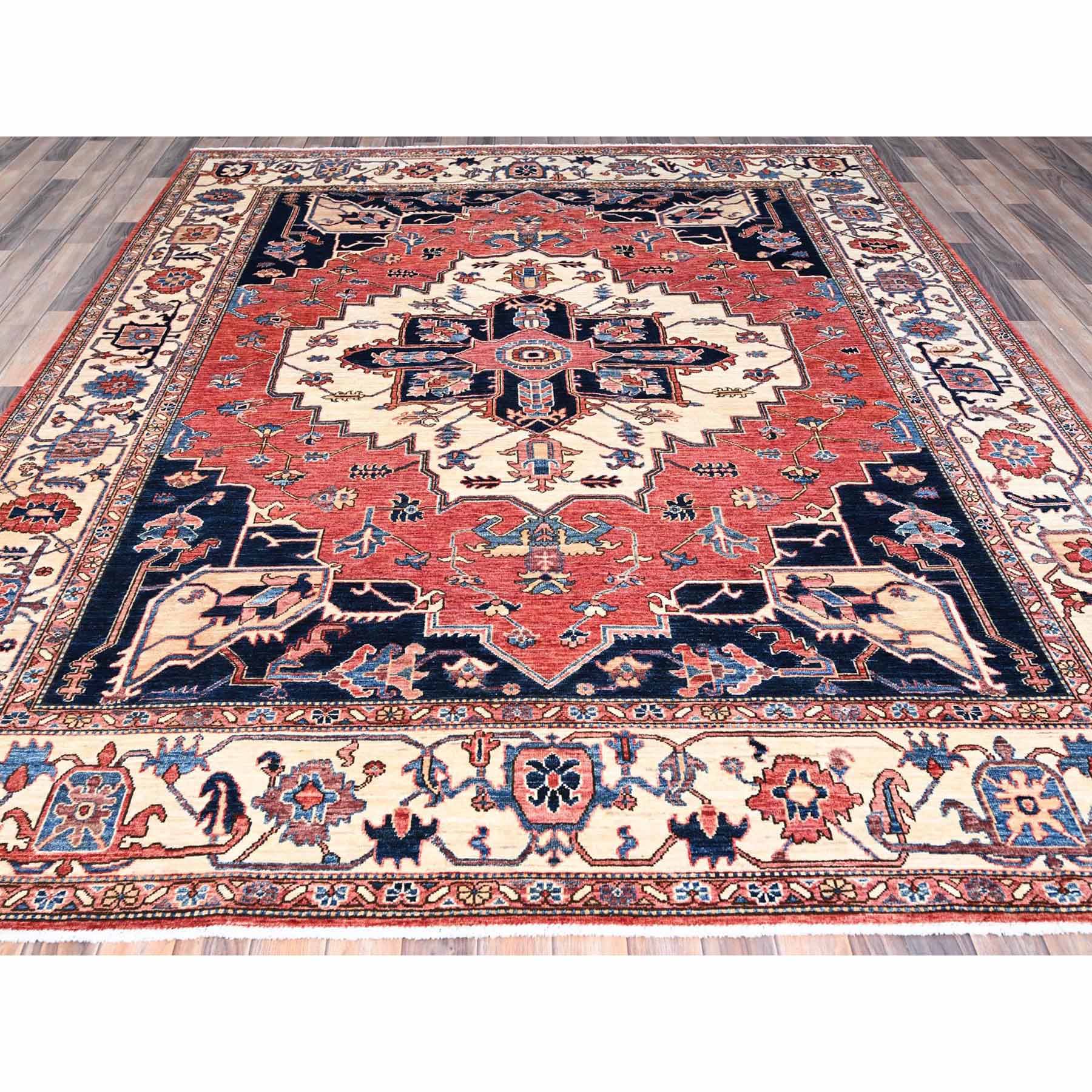 Heriz-Hand-Knotted-Rug-432920