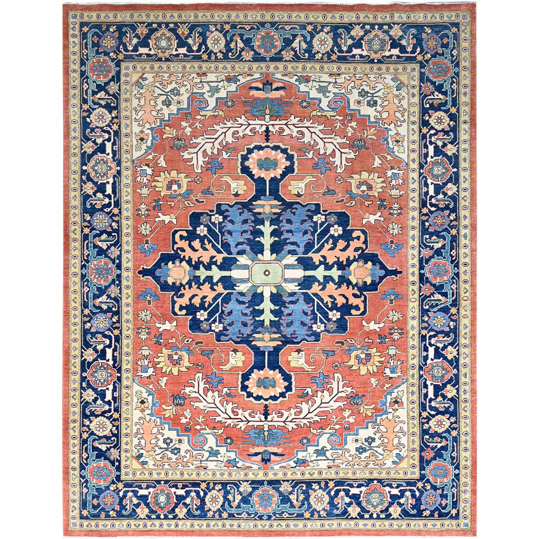 Heriz-Hand-Knotted-Rug-434725