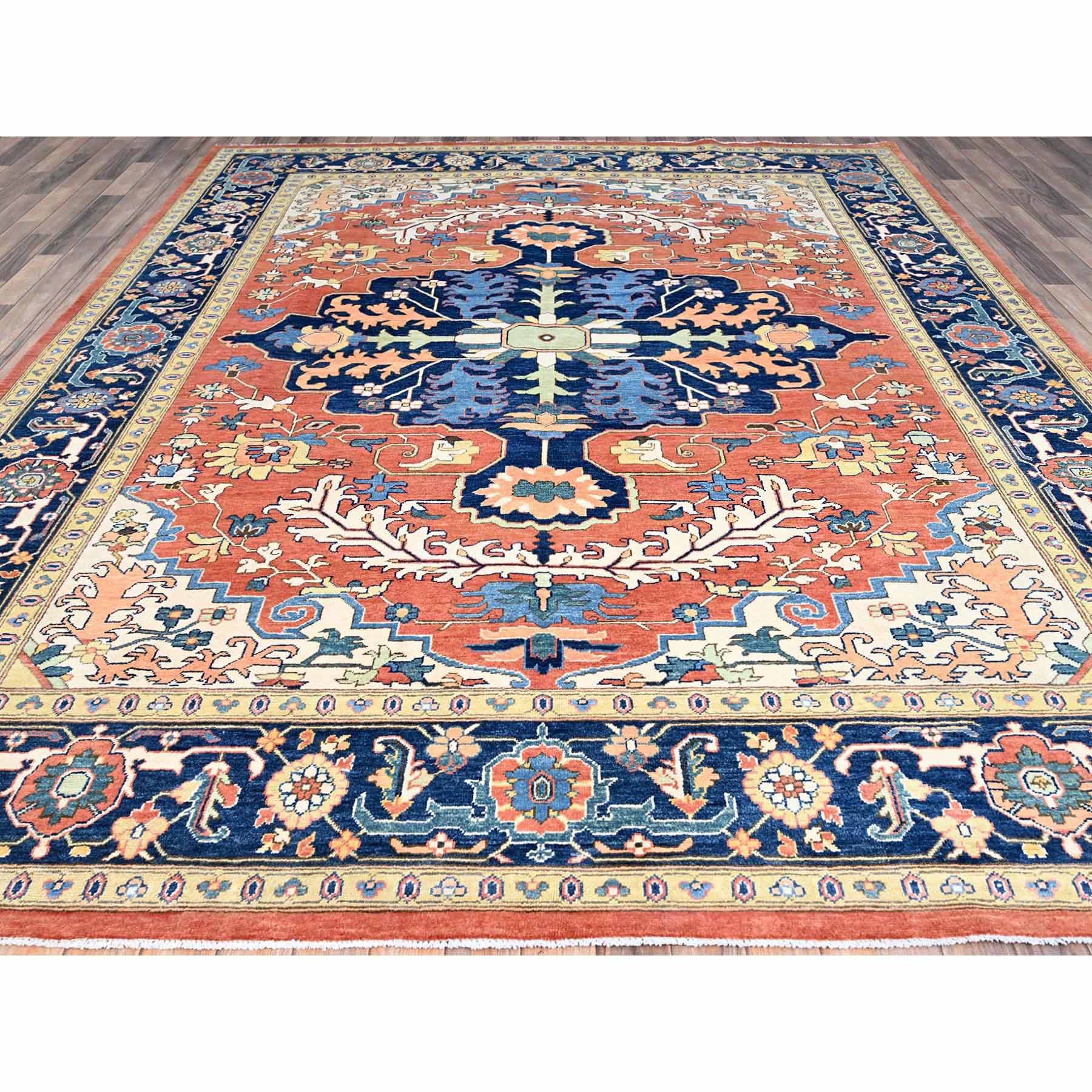 Heriz-Hand-Knotted-Rug-434725