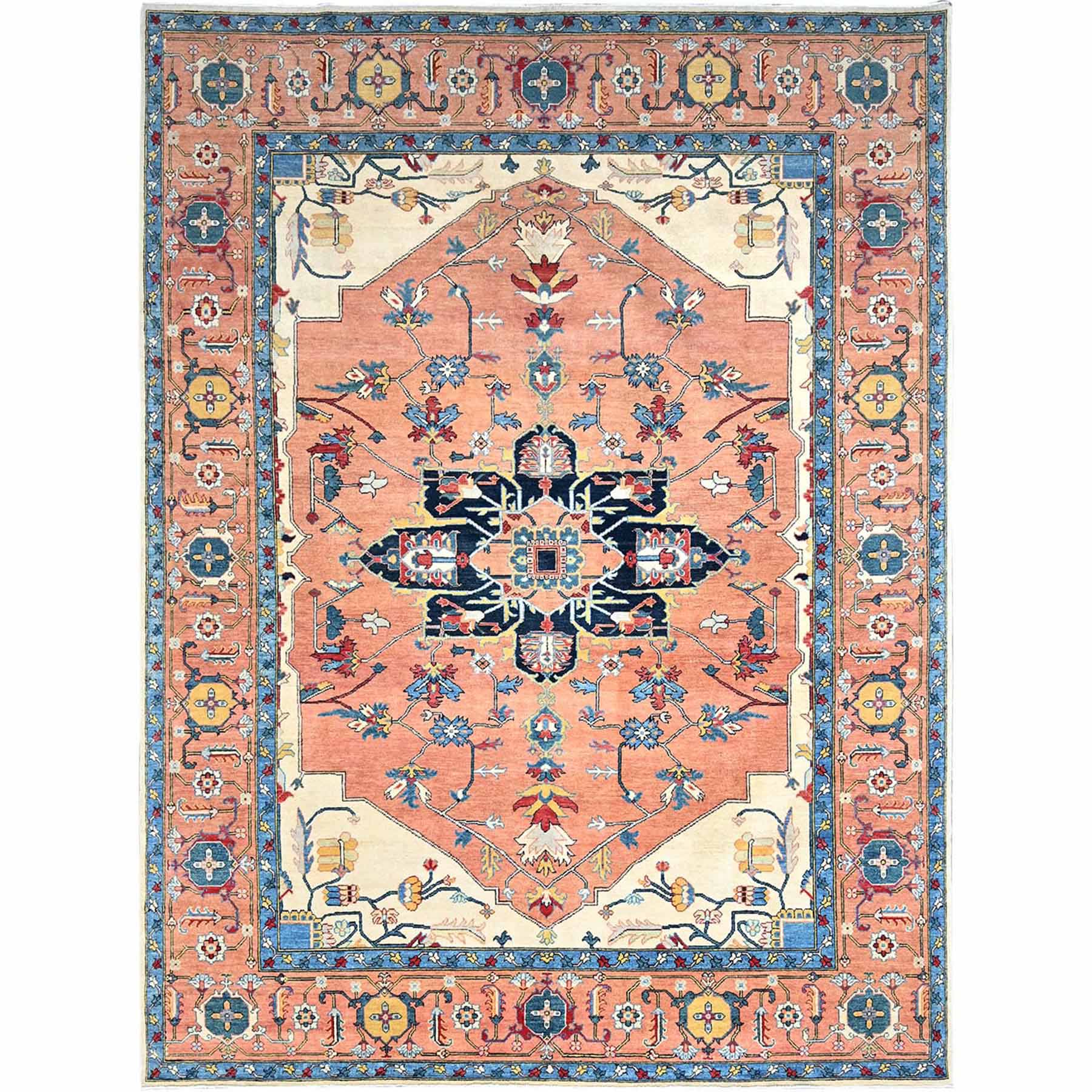 Heriz-Hand-Knotted-Rug-434760