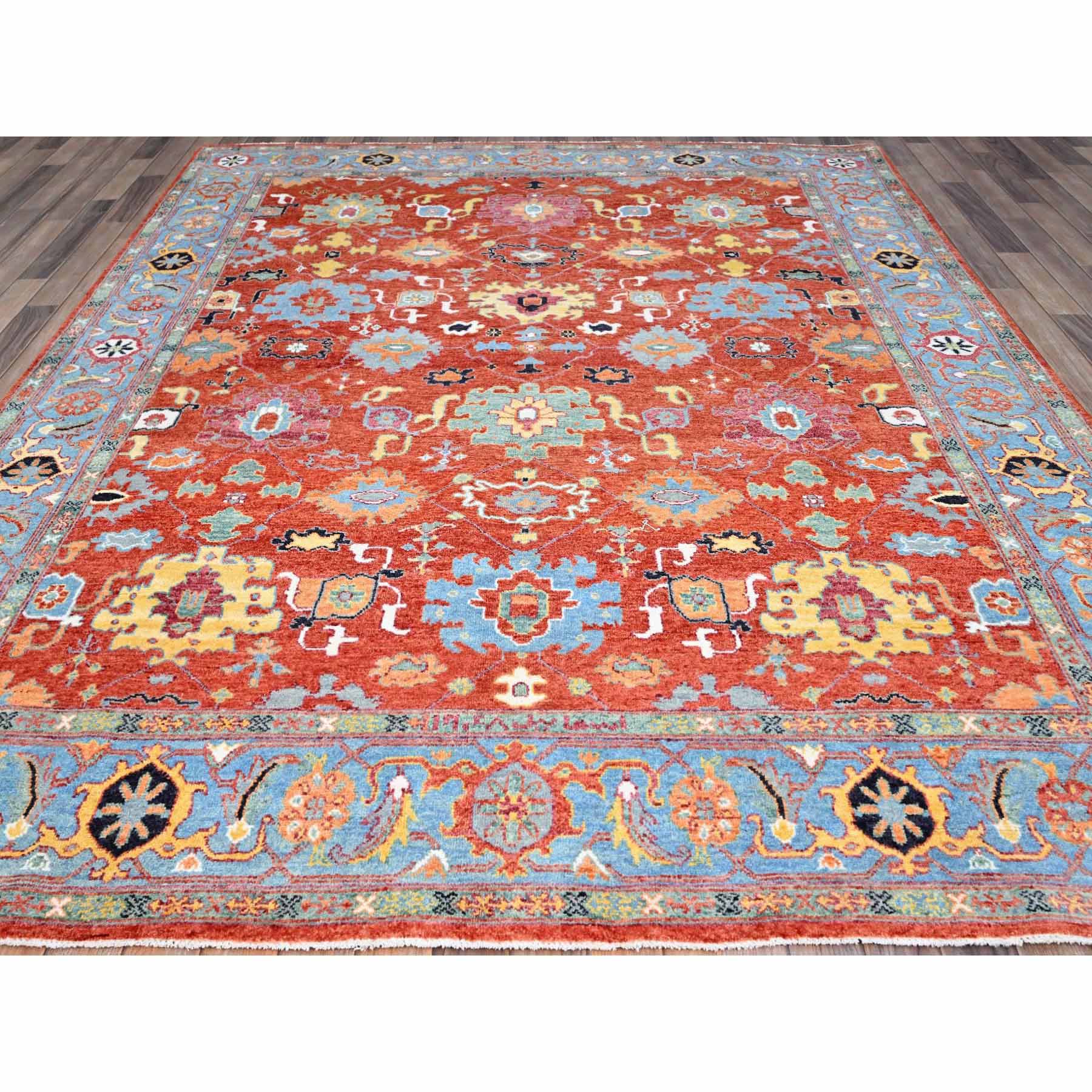 Heriz-Hand-Knotted-Rug-434770