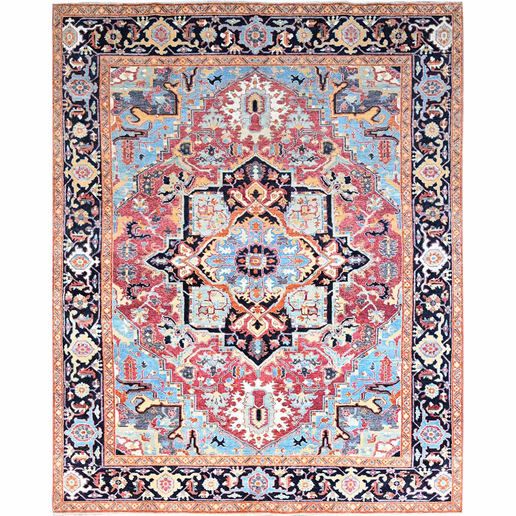 Heriz-Hand-Knotted-Rug-434775