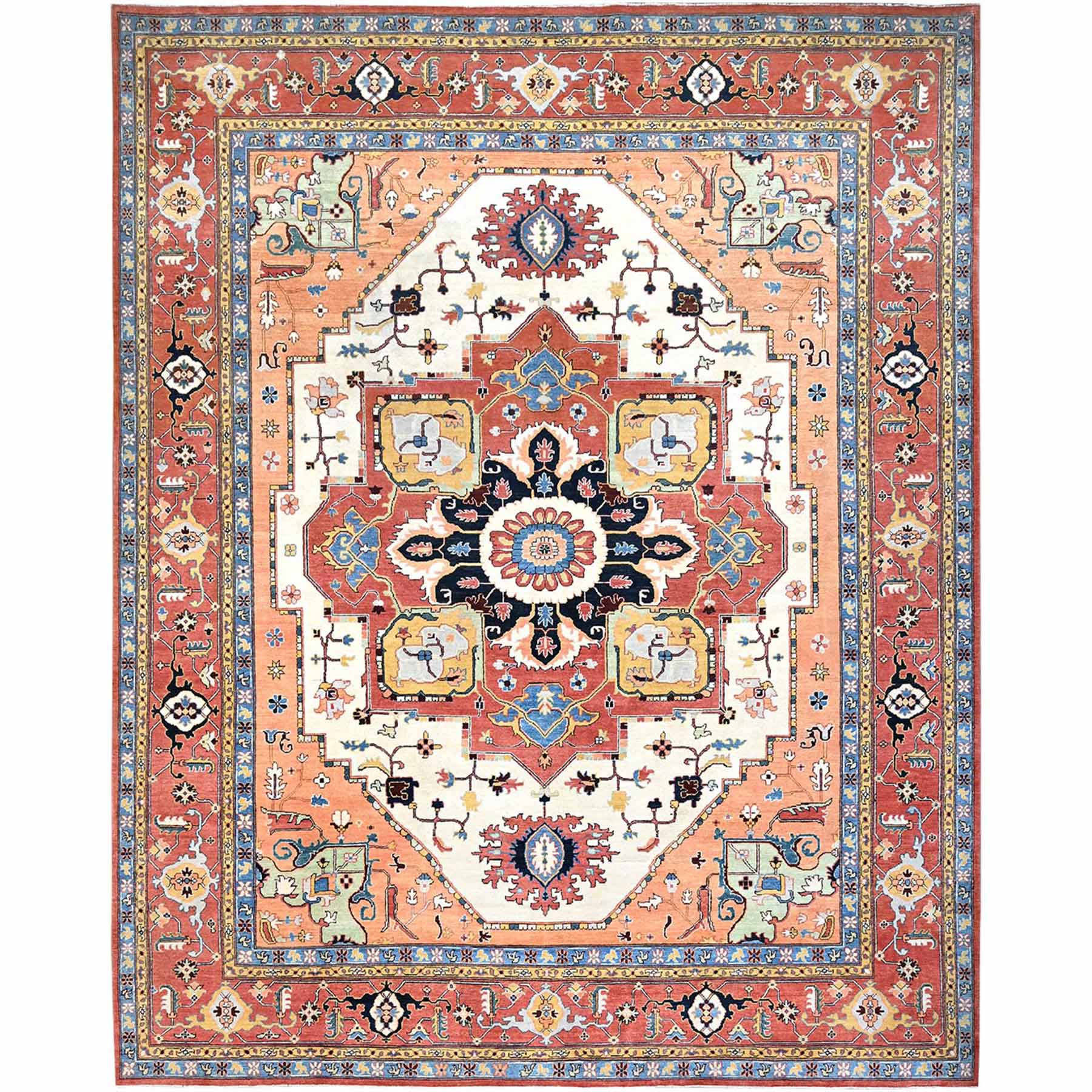 Heriz-Hand-Knotted-Rug-434790