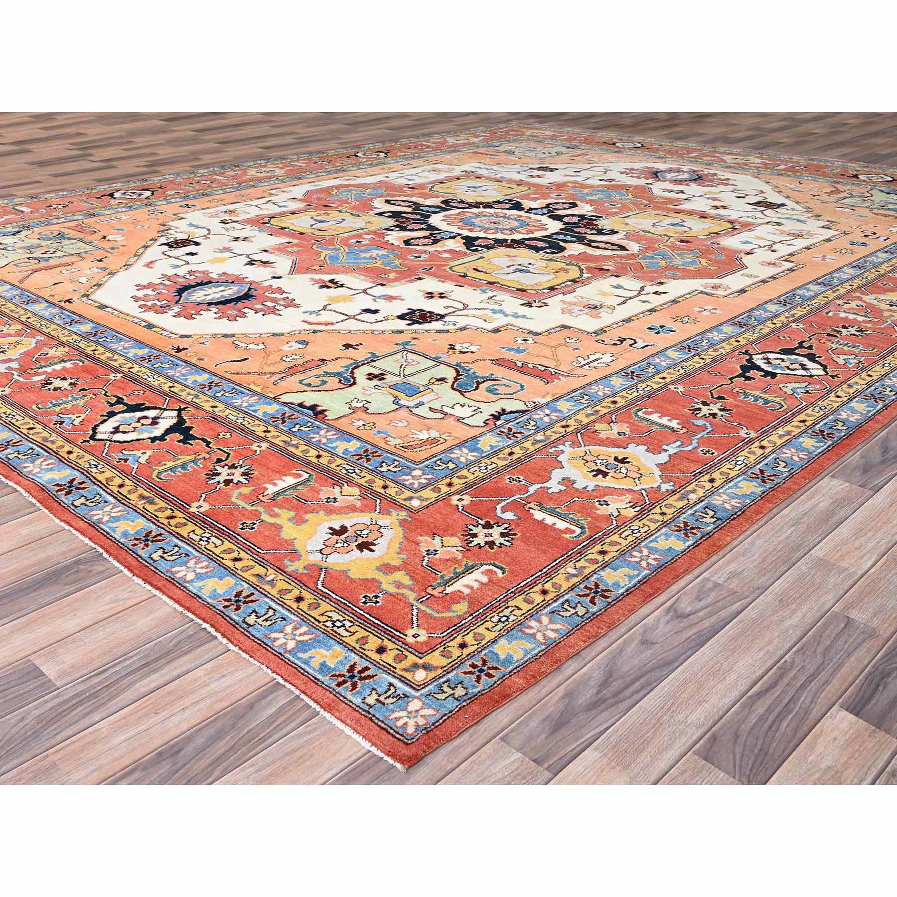 Heriz-Hand-Knotted-Rug-434790