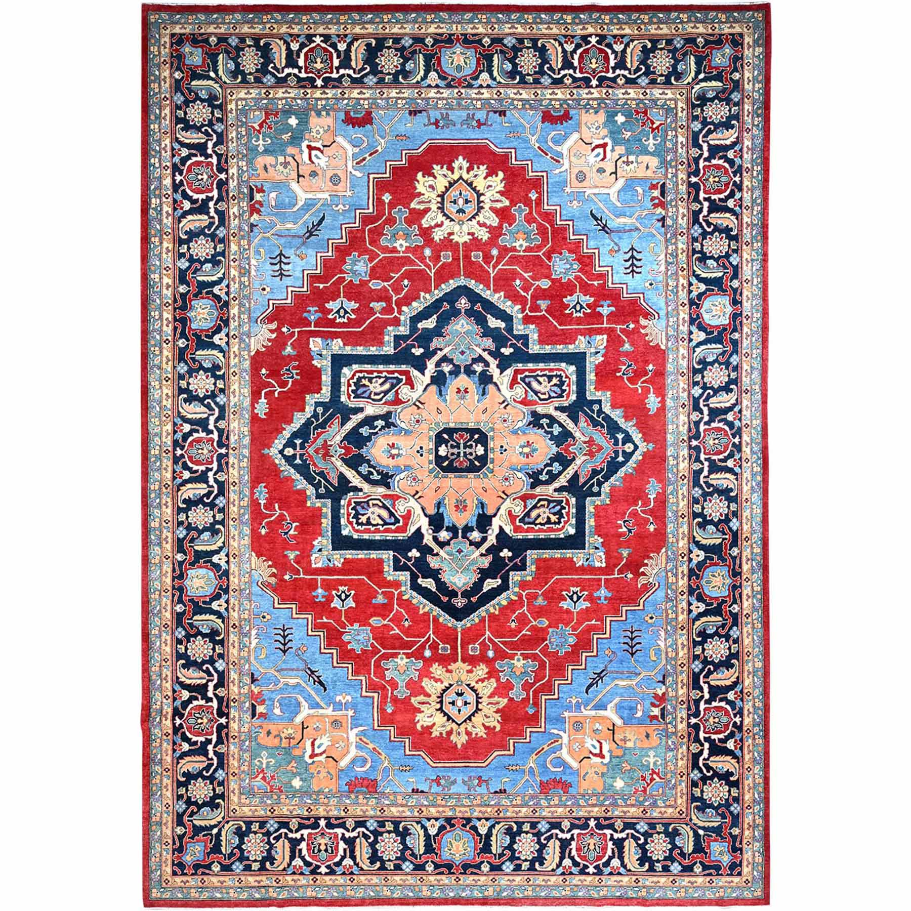 Heriz-Hand-Knotted-Rug-434795