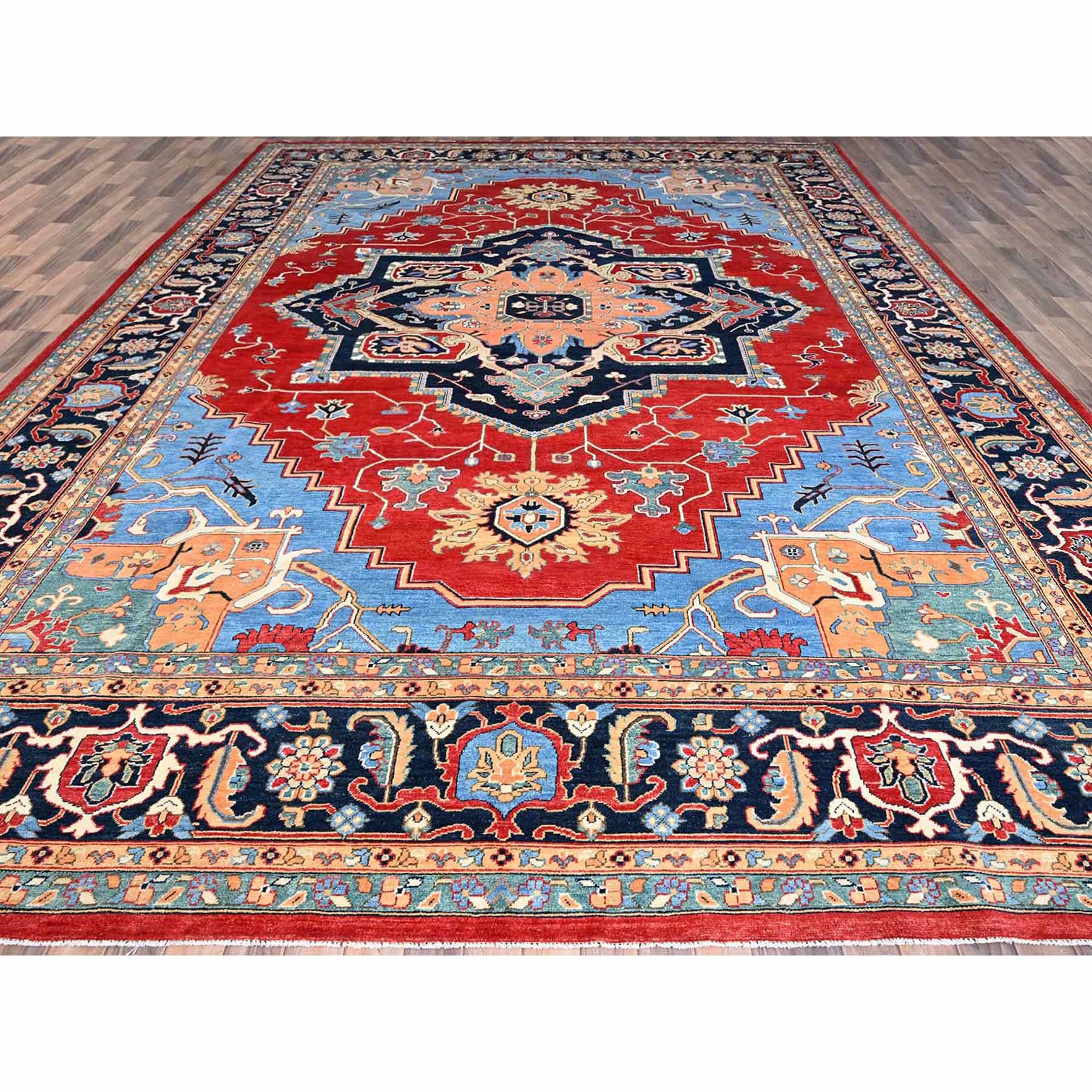 Heriz-Hand-Knotted-Rug-434795