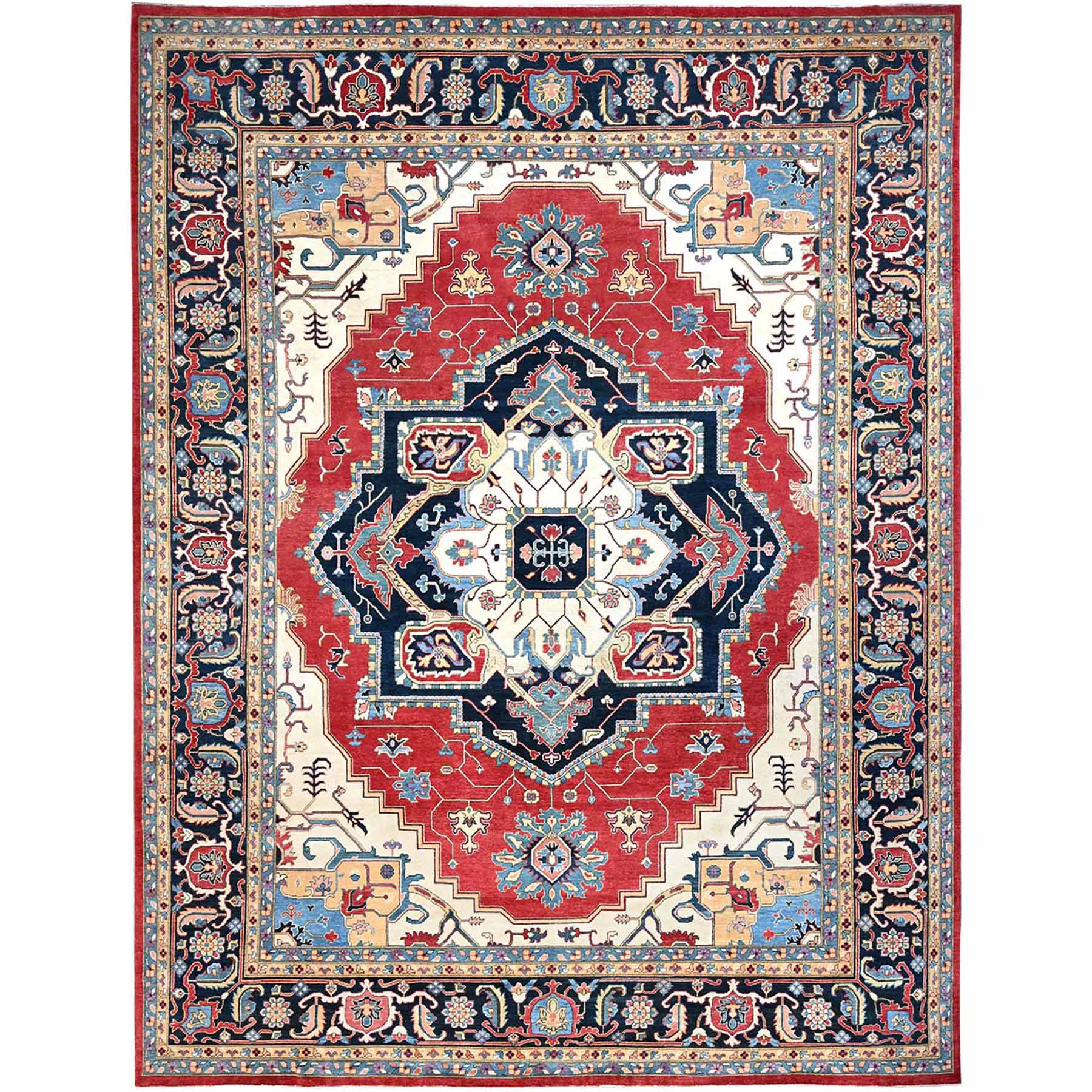 Heriz-Hand-Knotted-Rug-434800