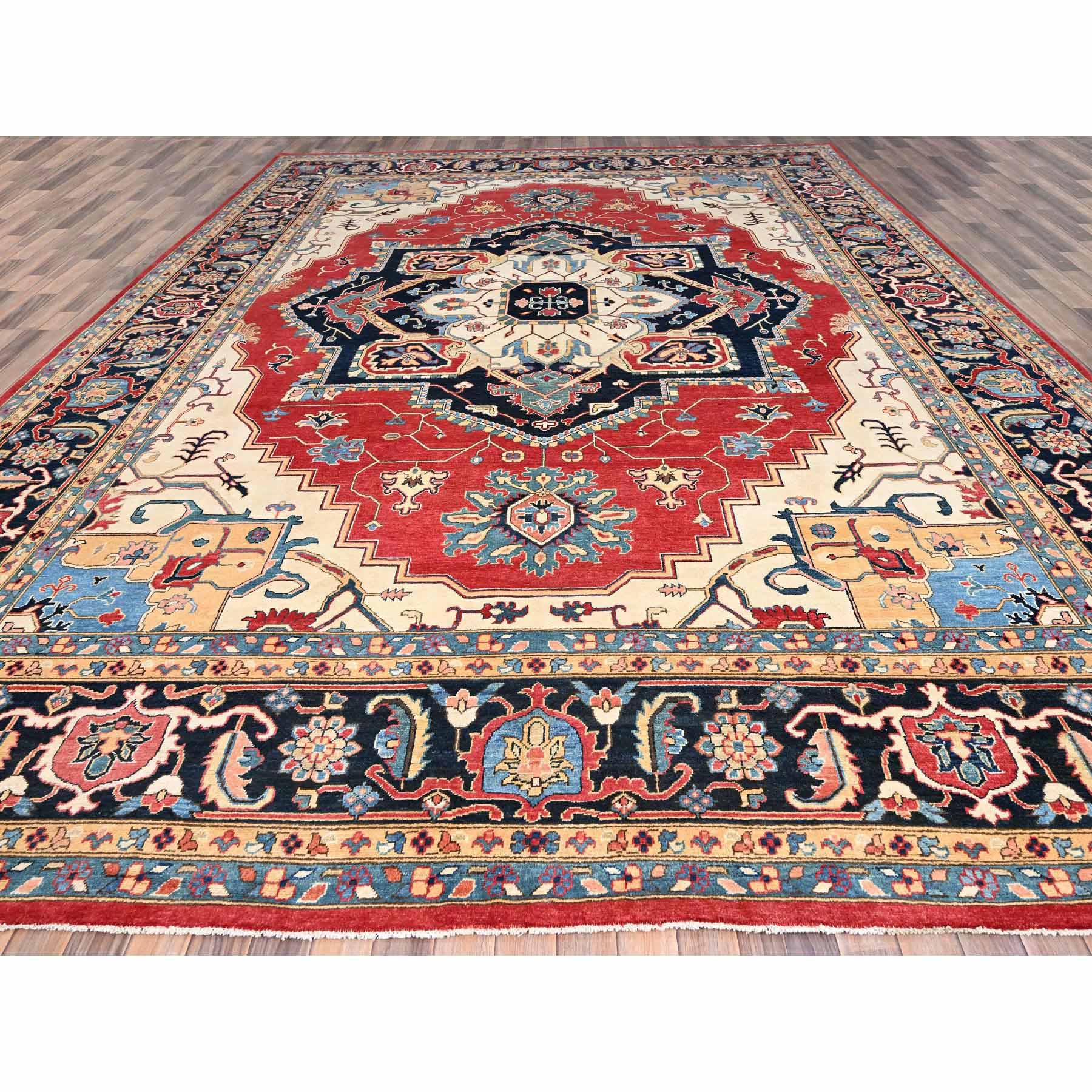 Heriz-Hand-Knotted-Rug-434800