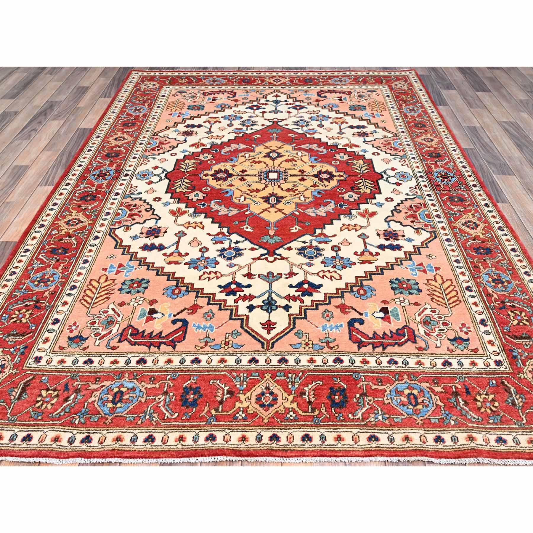 Heriz-Hand-Knotted-Rug-434805