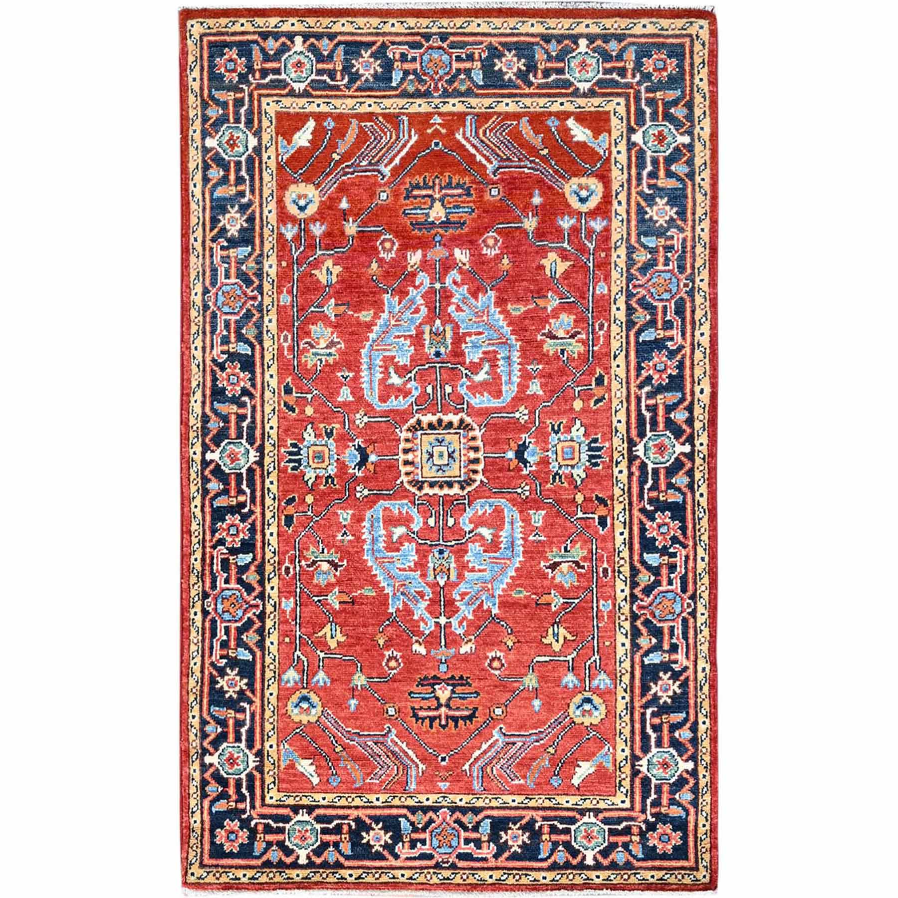 Heriz-Hand-Knotted-Rug-434820