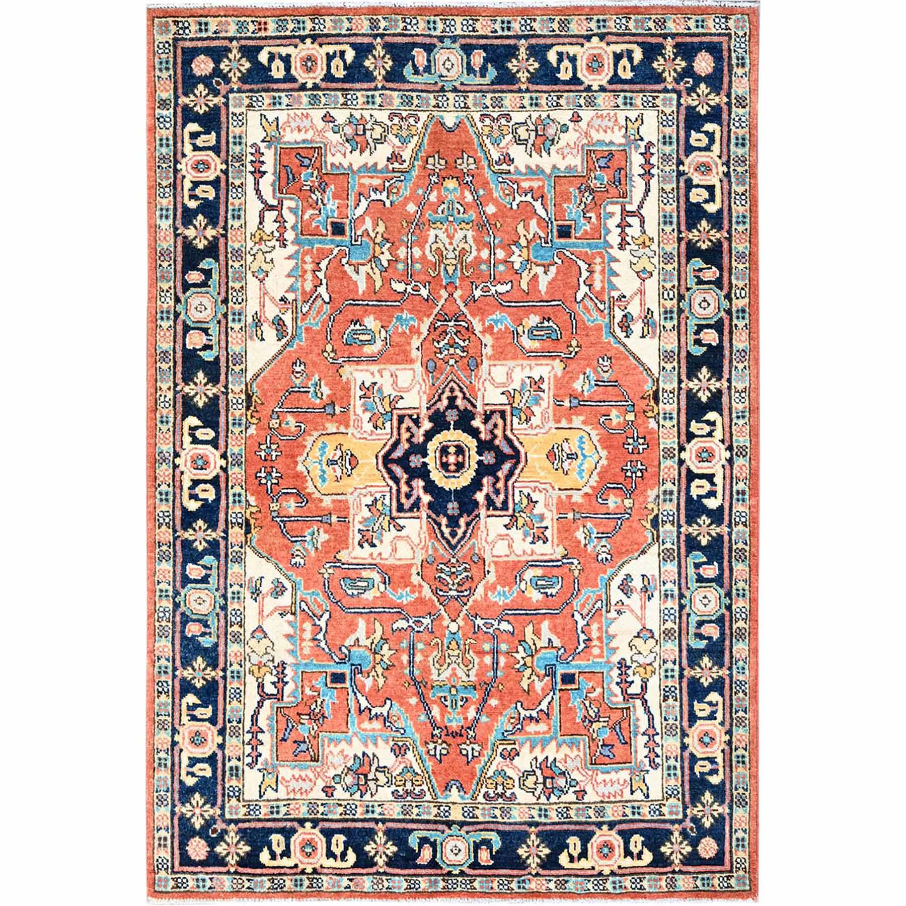 Heriz-Hand-Knotted-Rug-434830