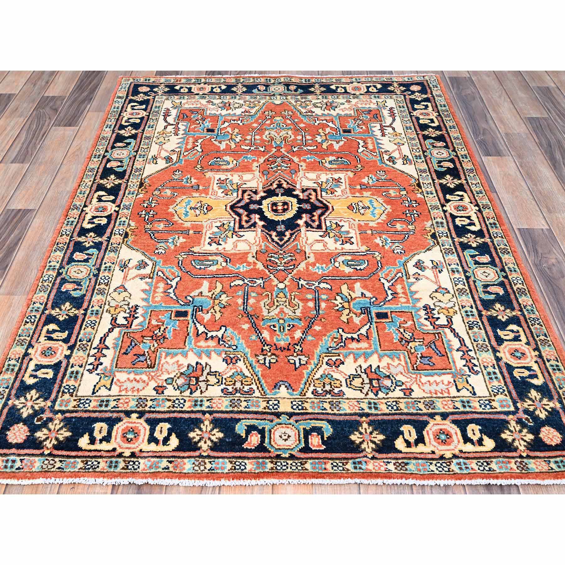 Heriz-Hand-Knotted-Rug-434830