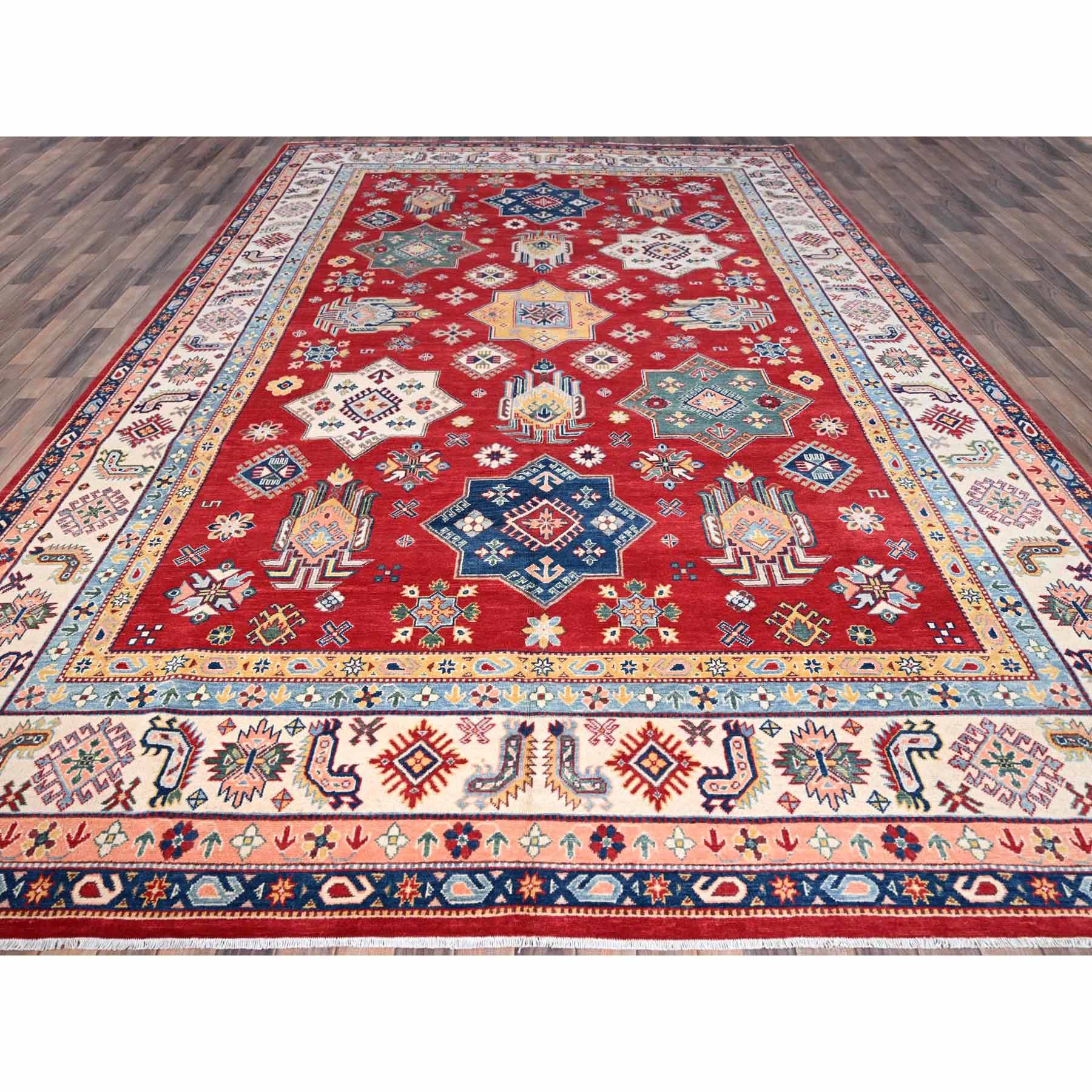 Kazak-Hand-Knotted-Rug-434015