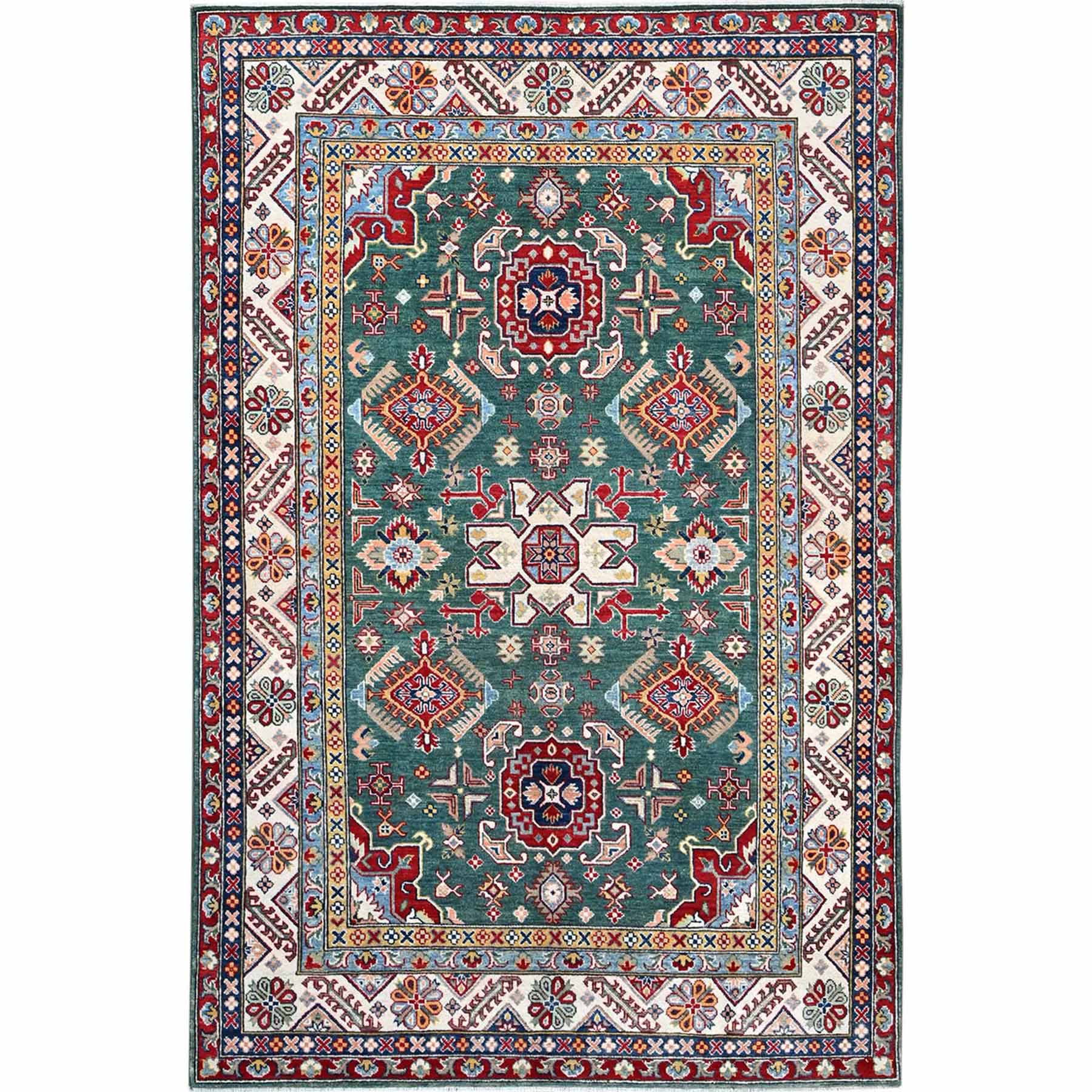 Kazak-Hand-Knotted-Rug-434020