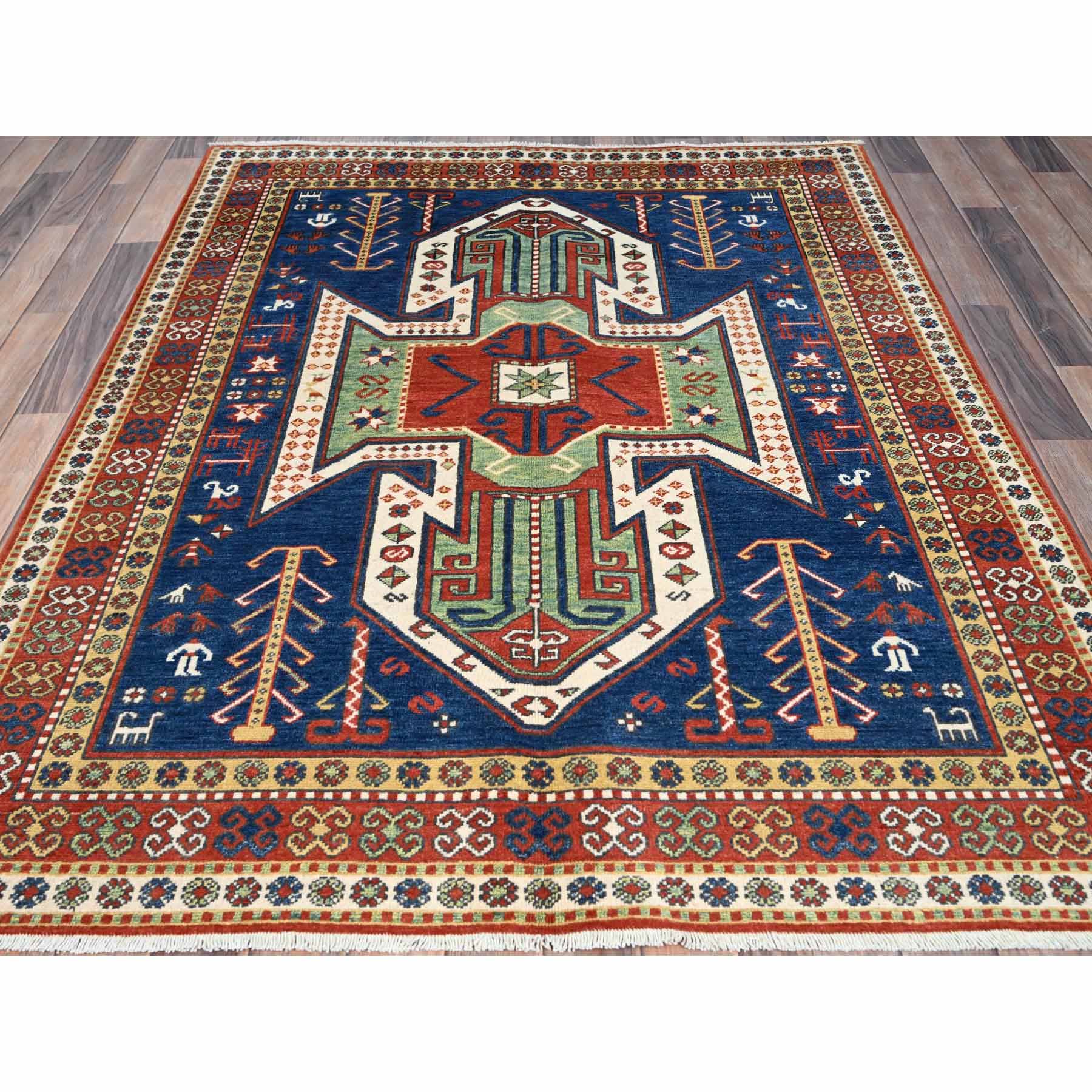 Kazak-Hand-Knotted-Rug-434035