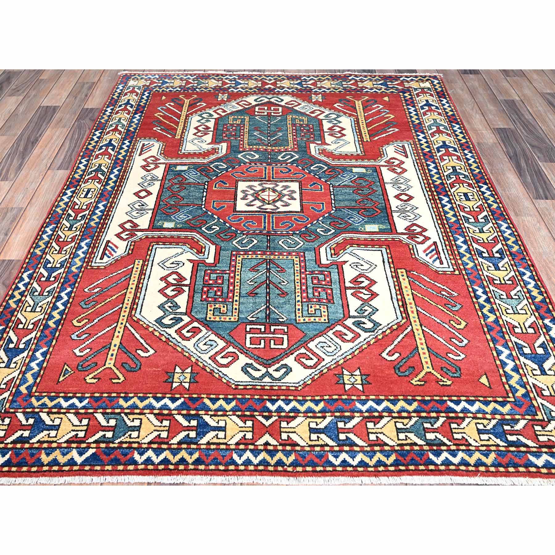 Kazak-Hand-Knotted-Rug-434045