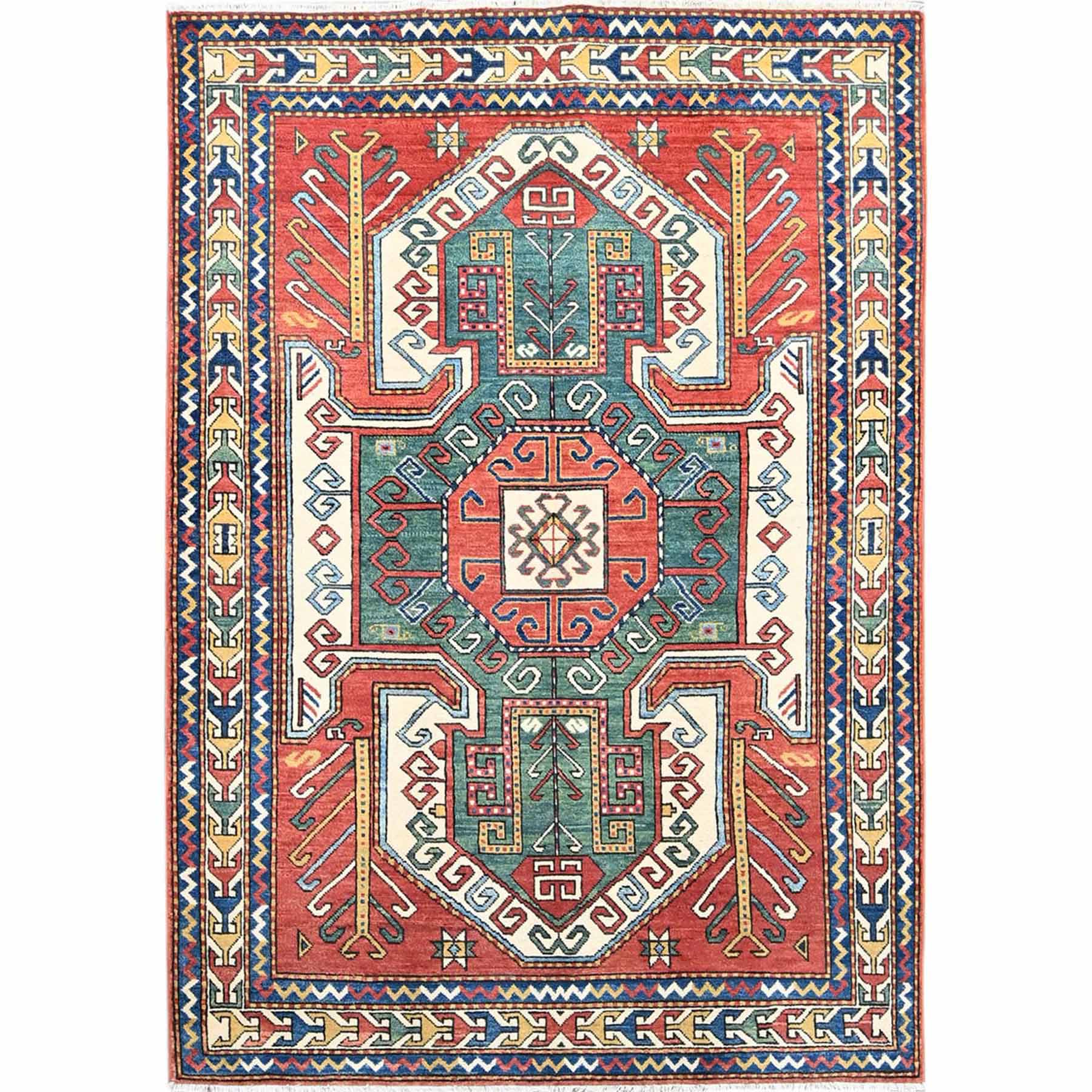 Kazak-Hand-Knotted-Rug-434050