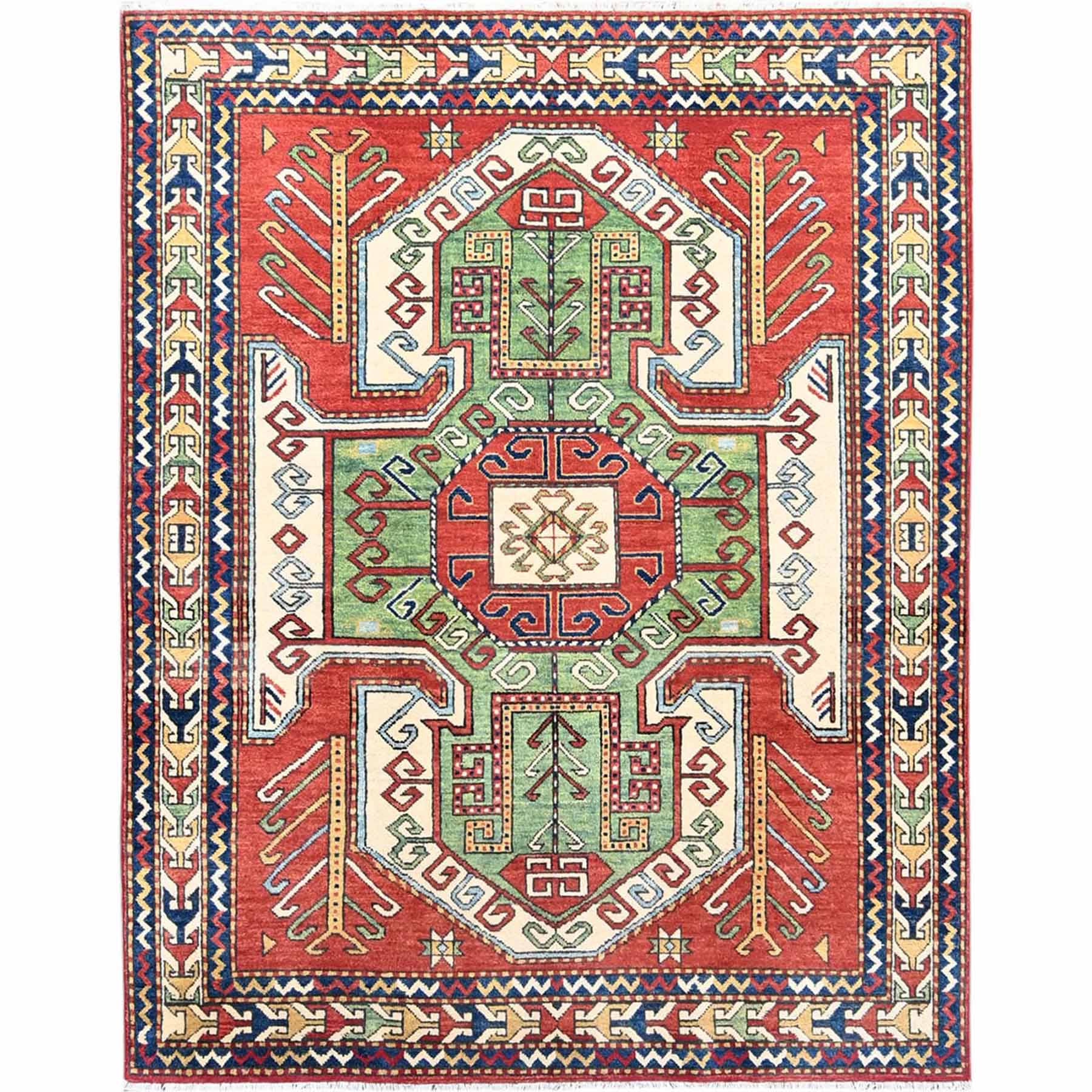 Kazak-Hand-Knotted-Rug-434060