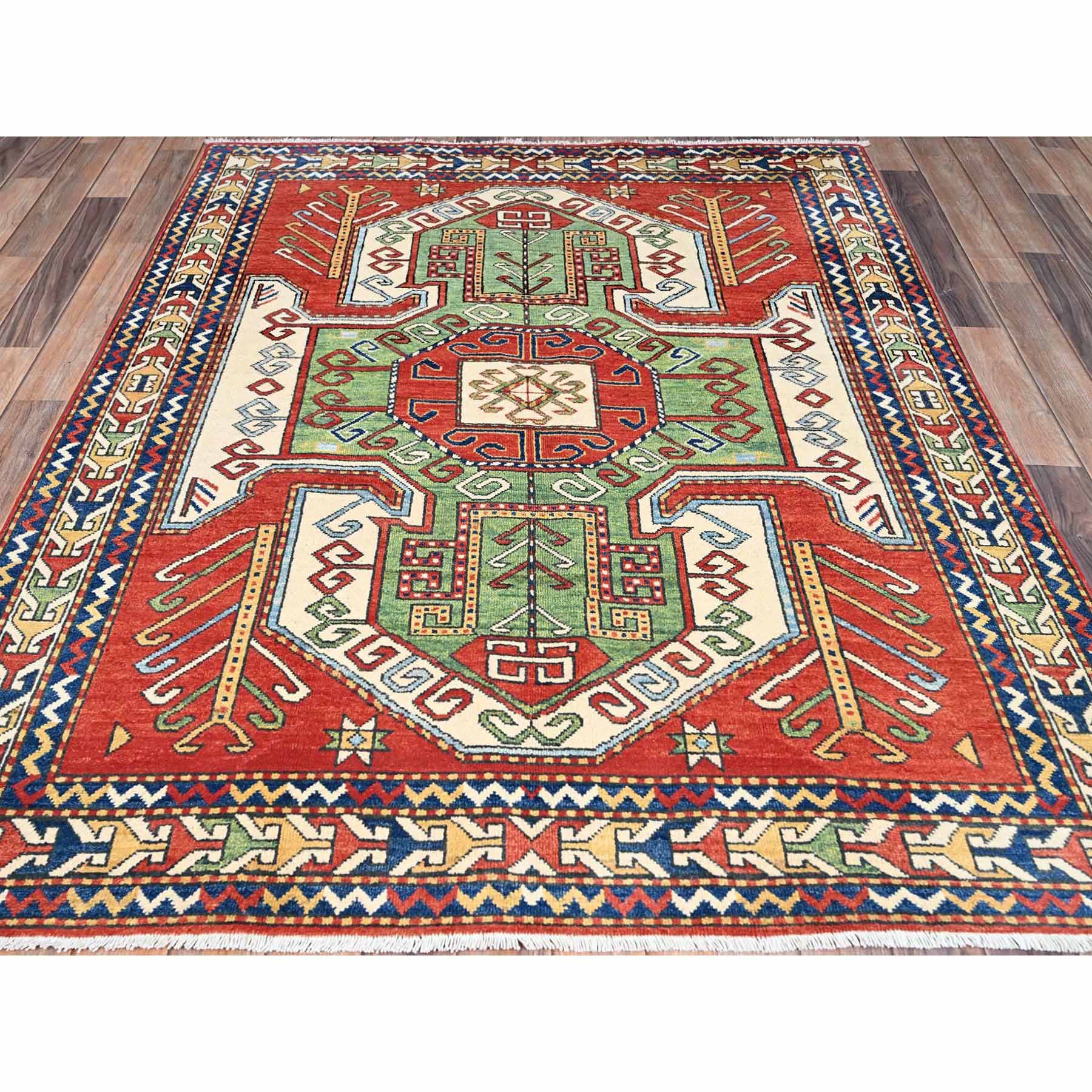 Kazak-Hand-Knotted-Rug-434060