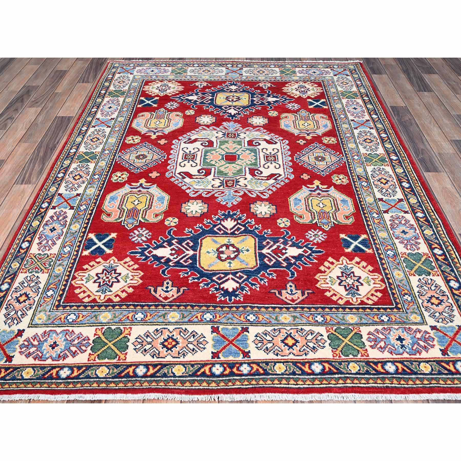 Kazak-Hand-Knotted-Rug-434075