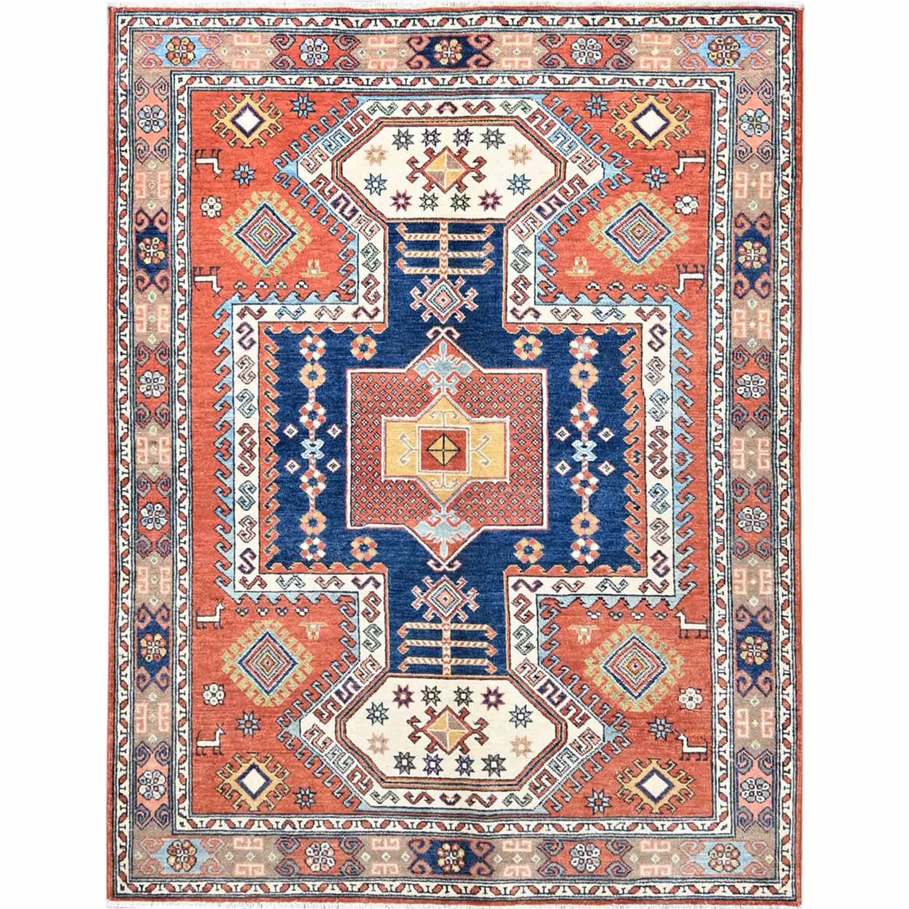 Kazak-Hand-Knotted-Rug-434100