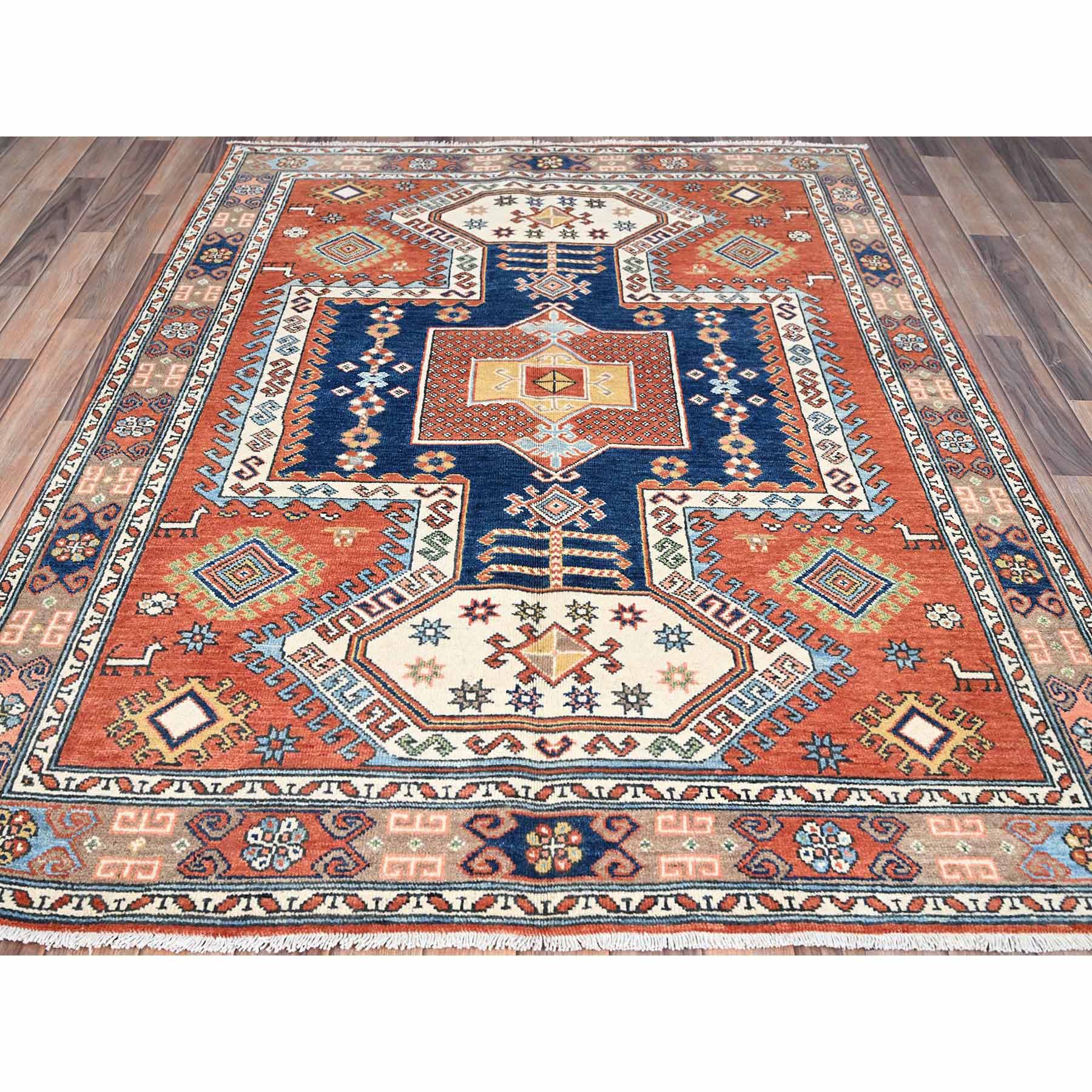 Kazak-Hand-Knotted-Rug-434100