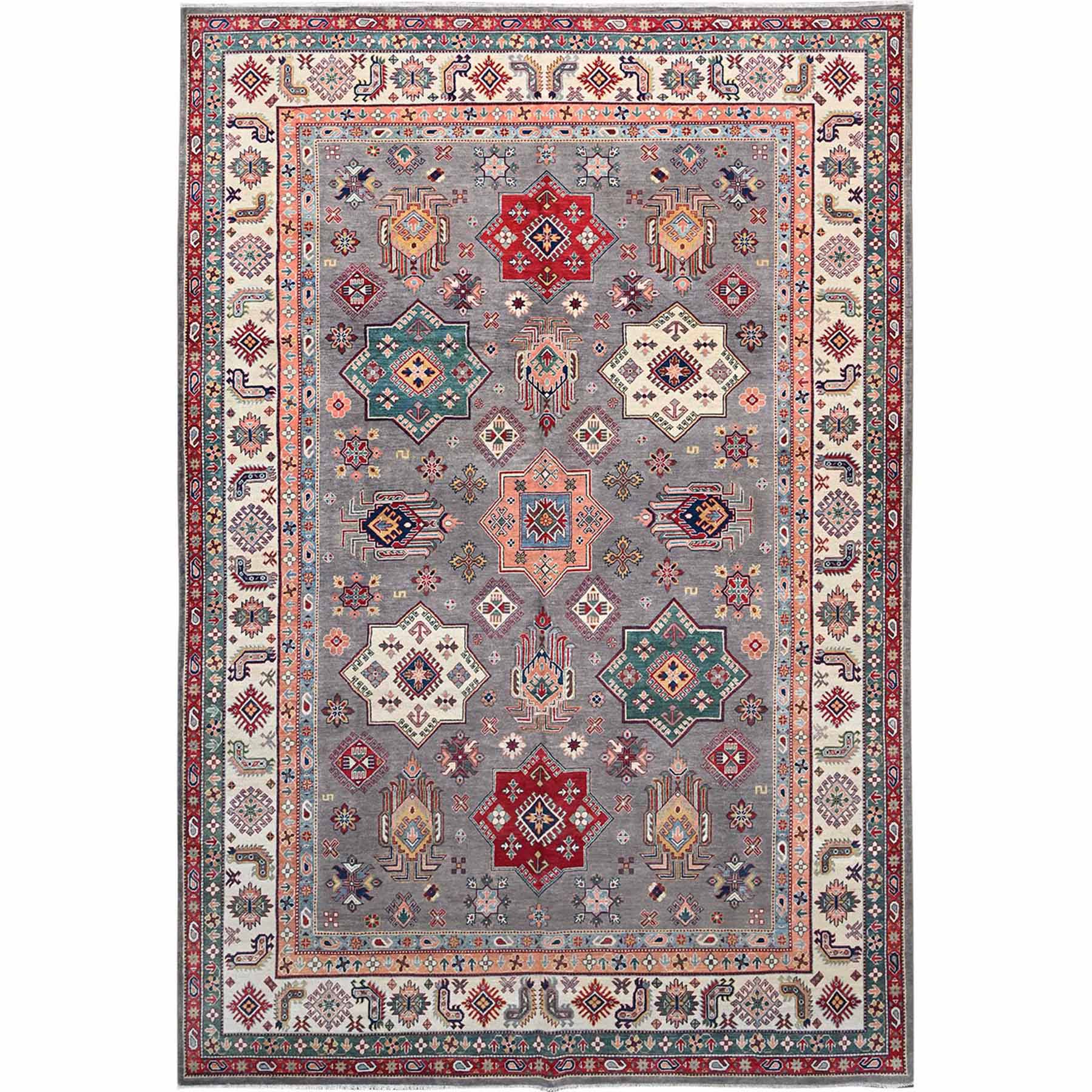 Kazak-Hand-Knotted-Rug-434315