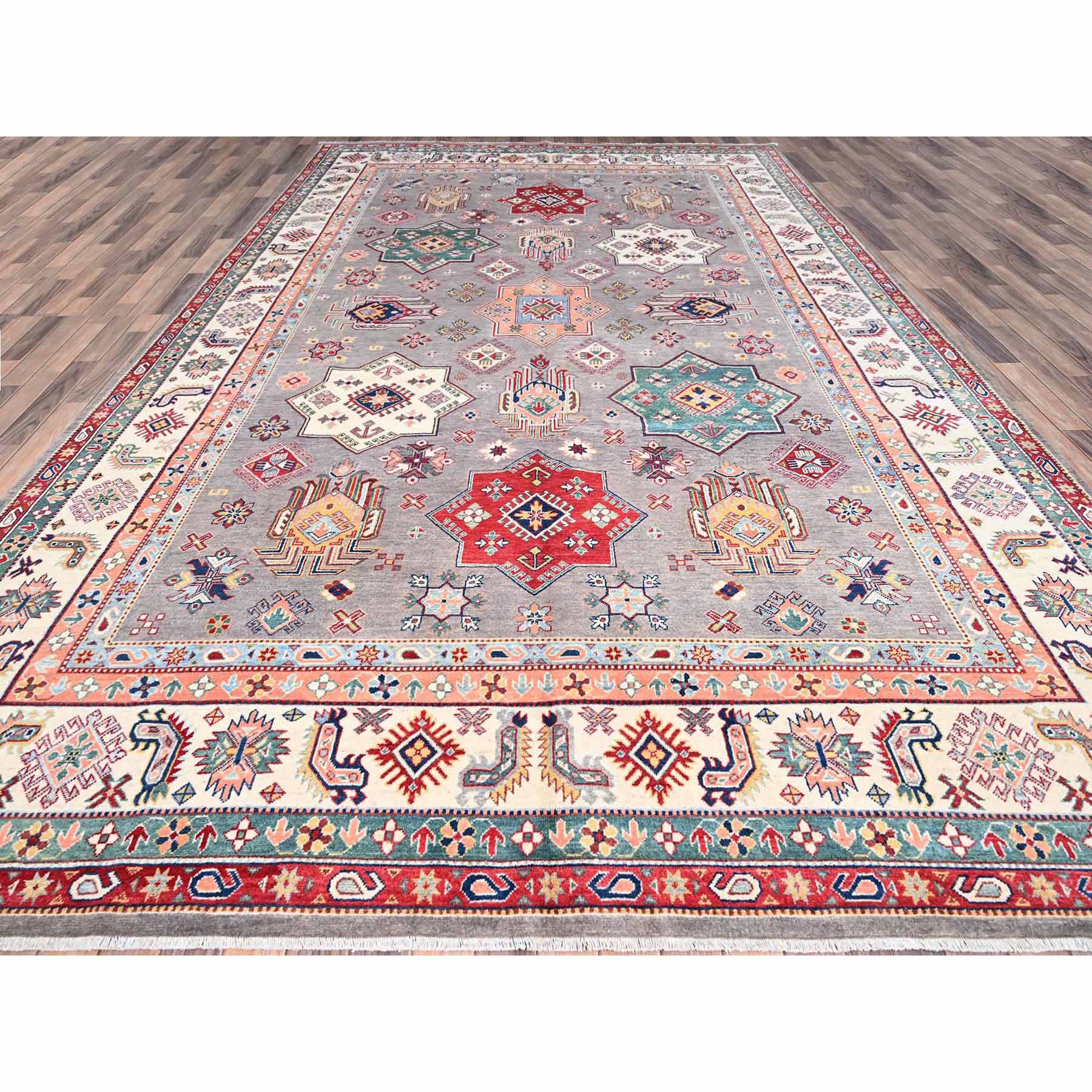 Kazak-Hand-Knotted-Rug-434315