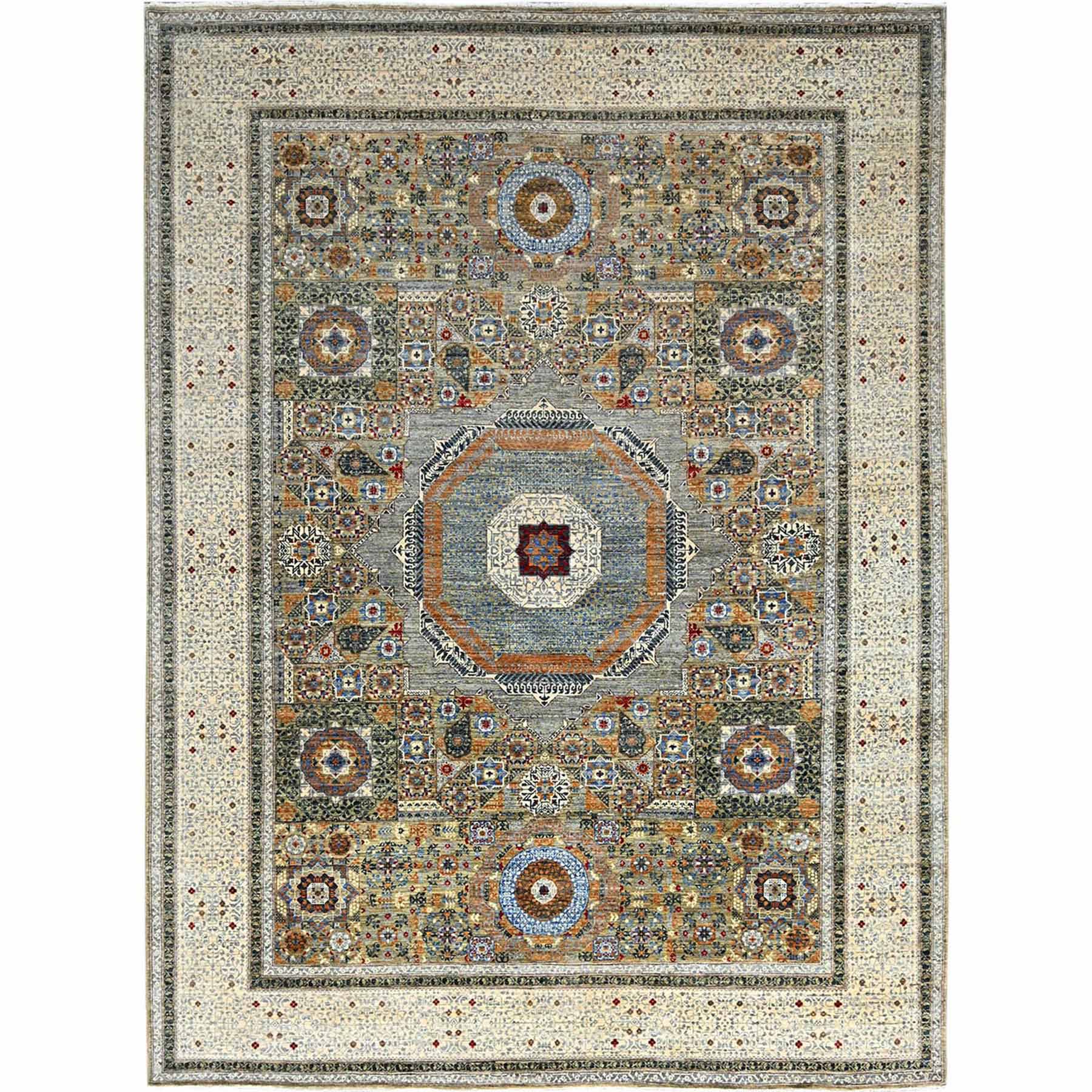 Mamluk-Hand-Knotted-Rug-433670