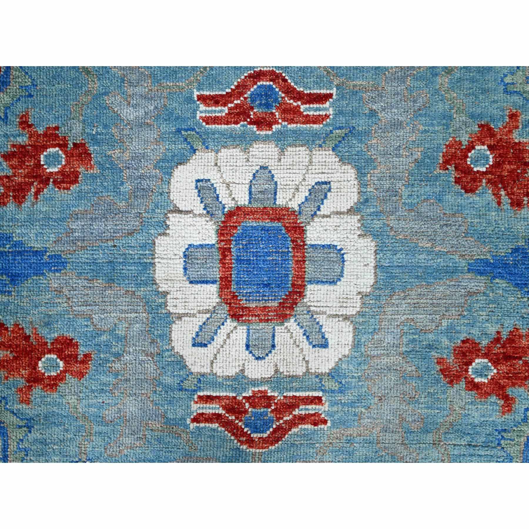 Oushak-And-Peshawar-Hand-Knotted-Rug-432525