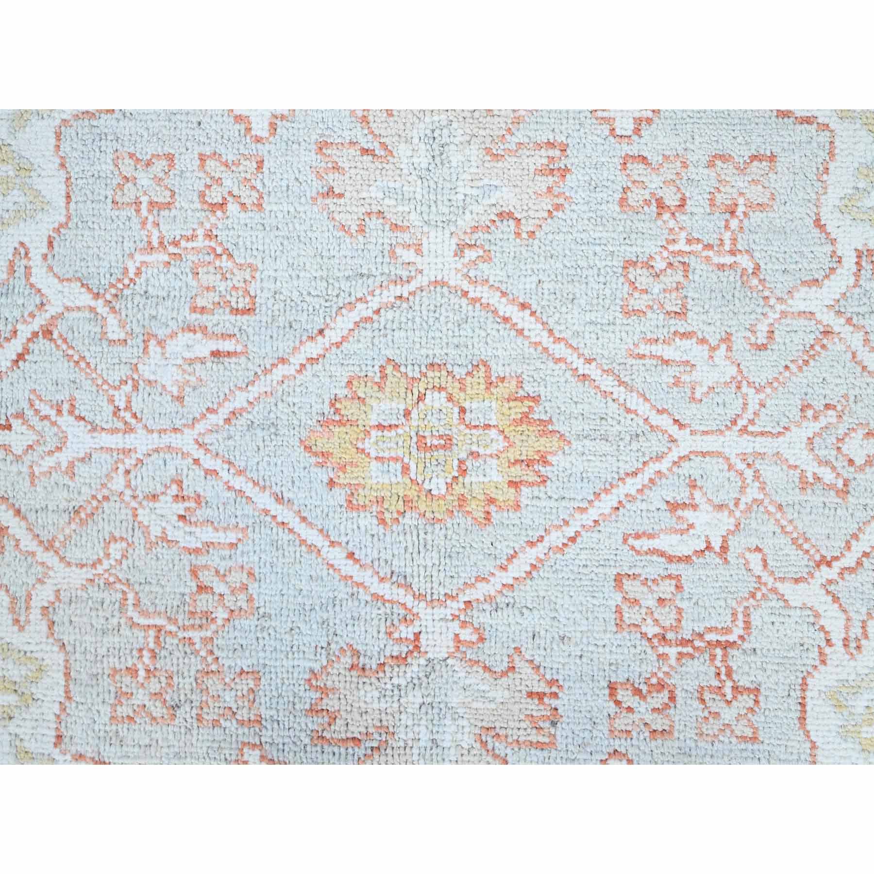 Oushak-And-Peshawar-Hand-Knotted-Rug-432540