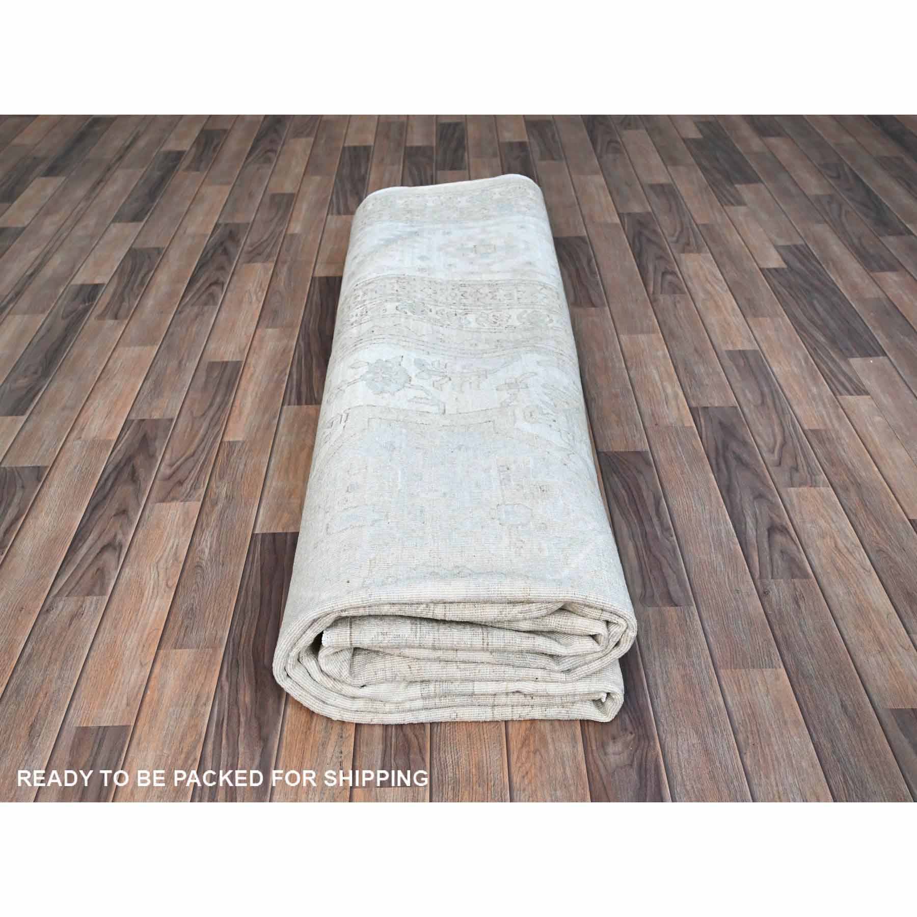 Oushak-And-Peshawar-Hand-Knotted-Rug-432555