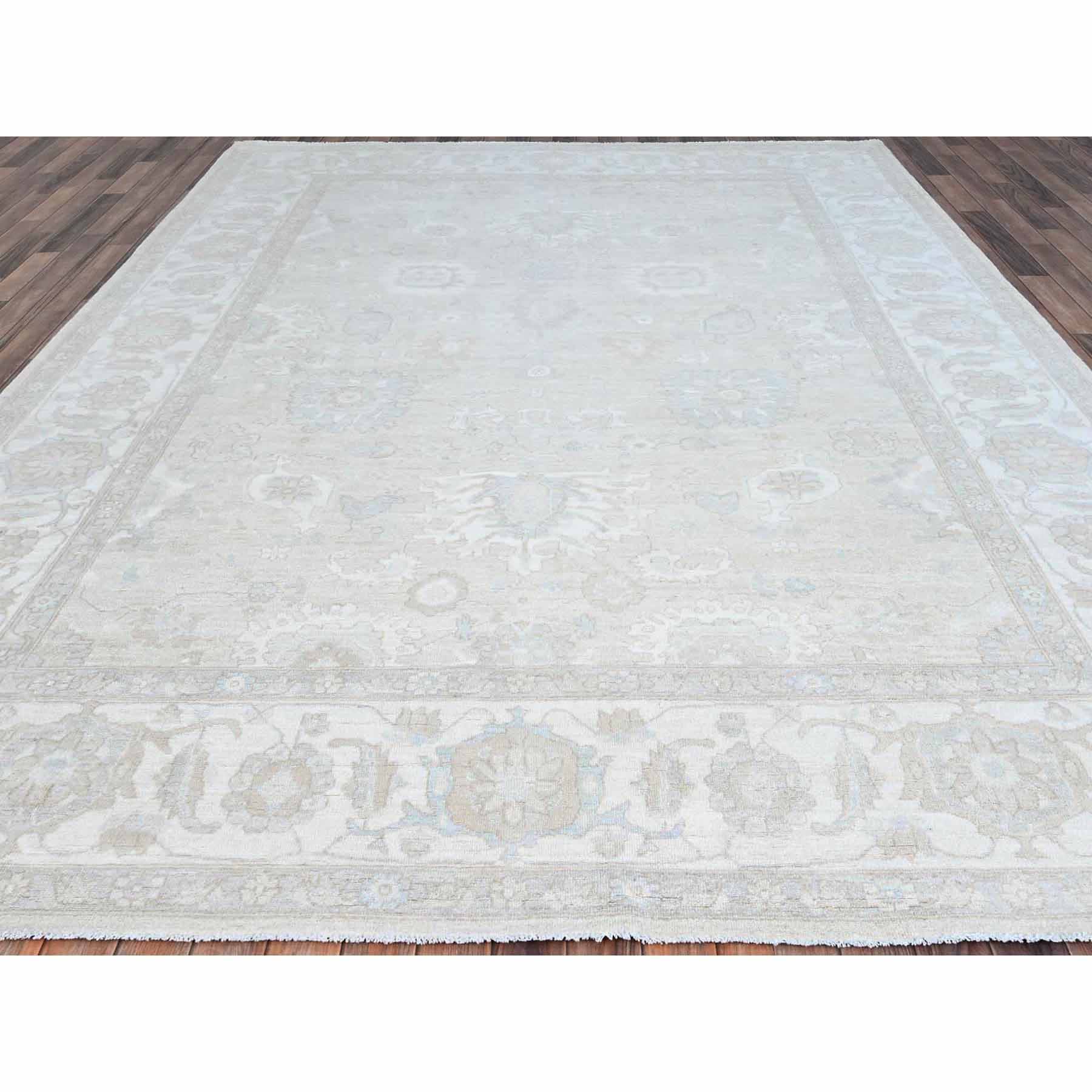 Oushak-And-Peshawar-Hand-Knotted-Rug-432565