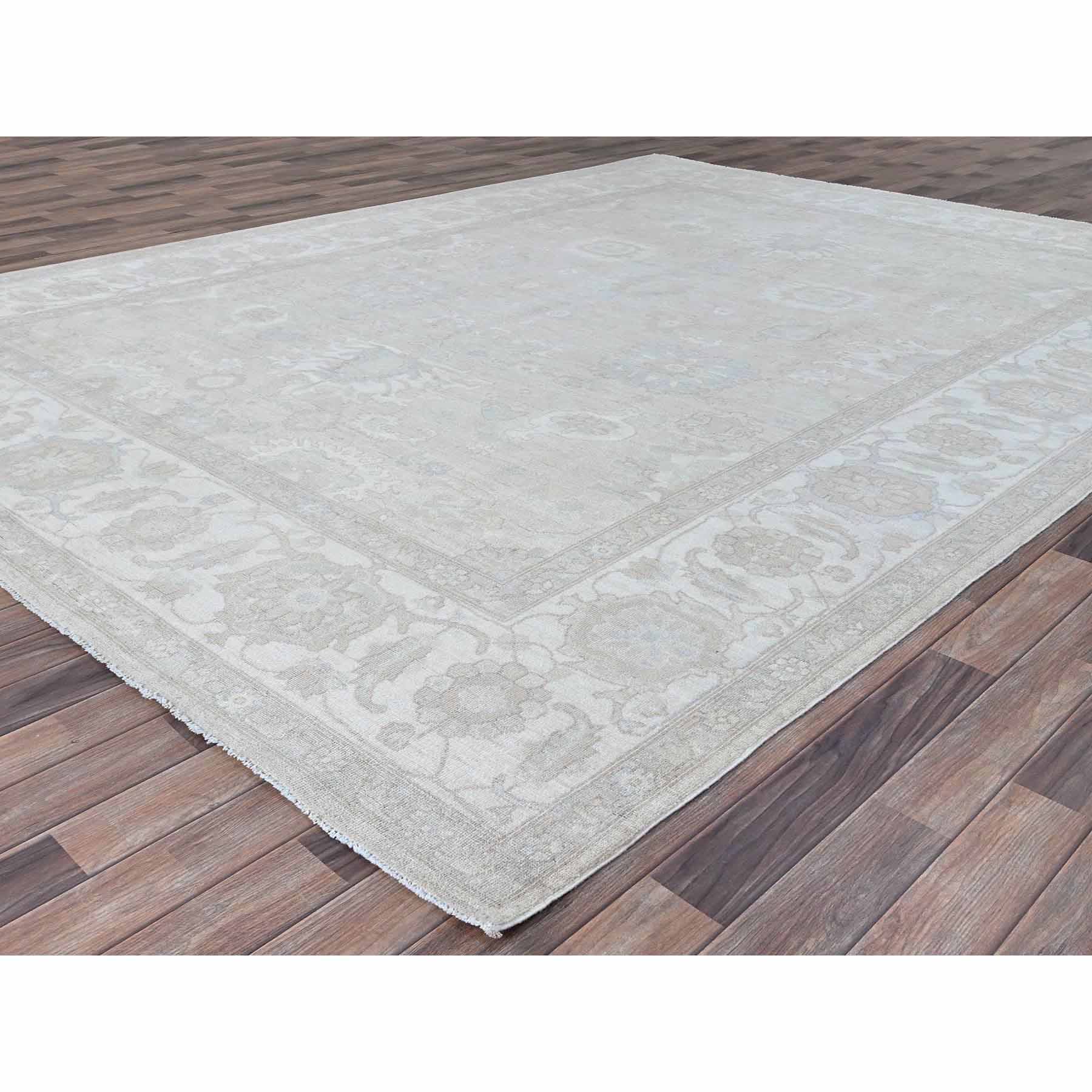 Oushak-And-Peshawar-Hand-Knotted-Rug-432565