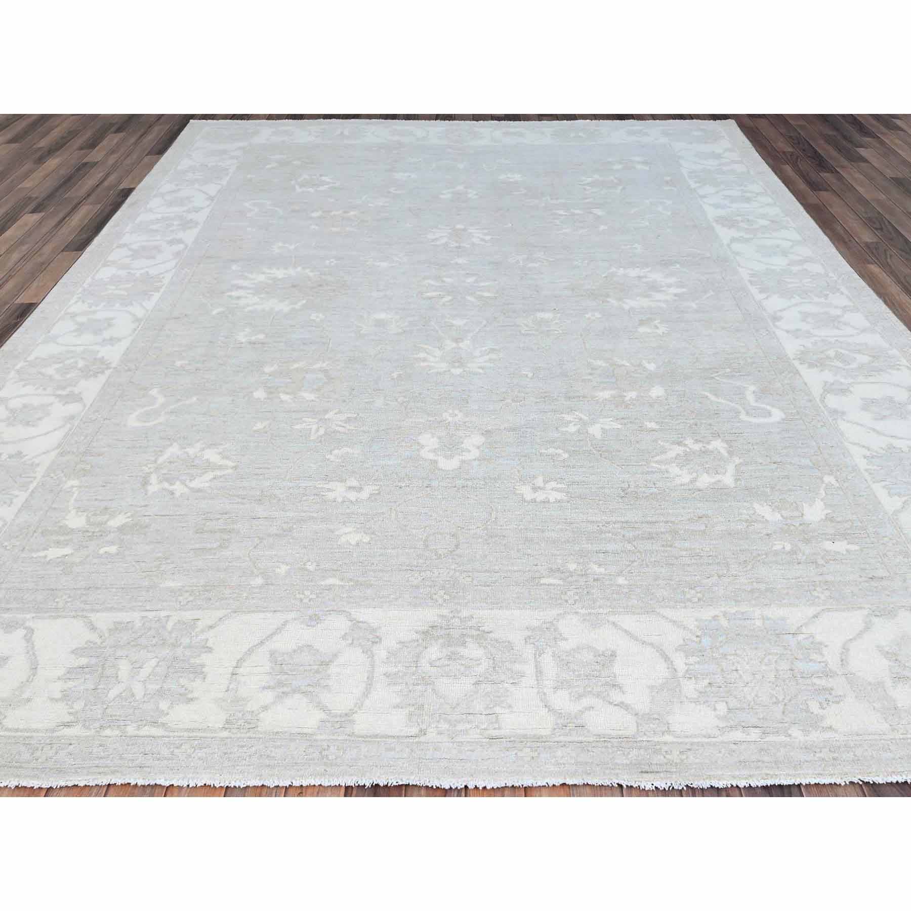 Oushak-And-Peshawar-Hand-Knotted-Rug-432570