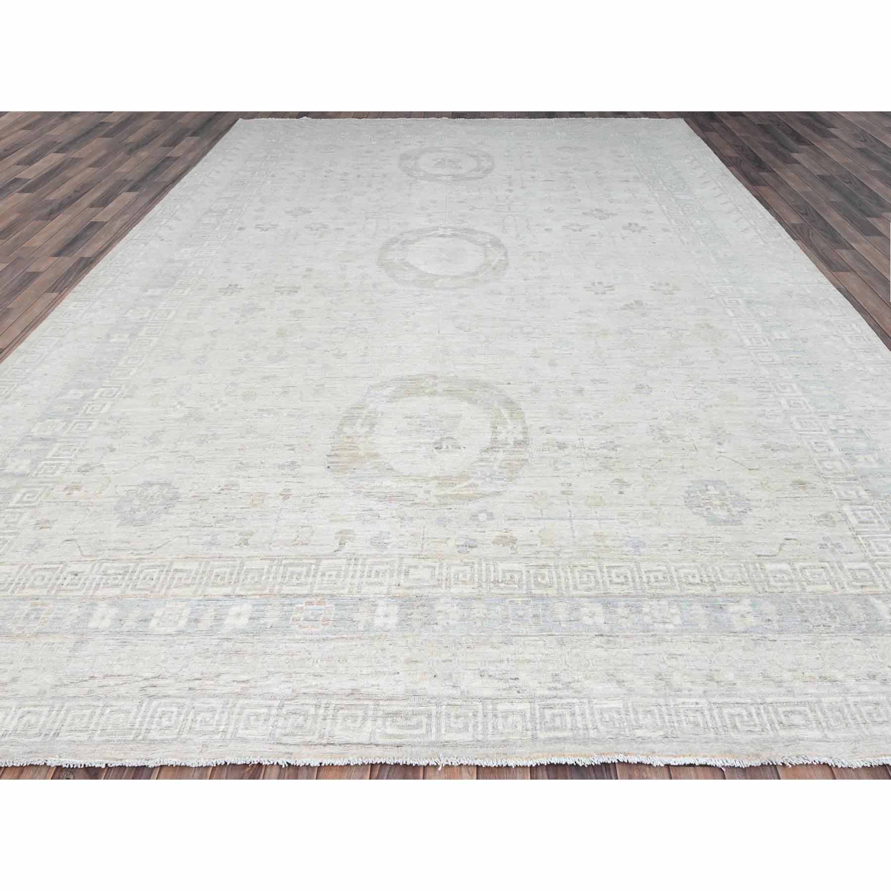 Oushak-And-Peshawar-Hand-Knotted-Rug-432600