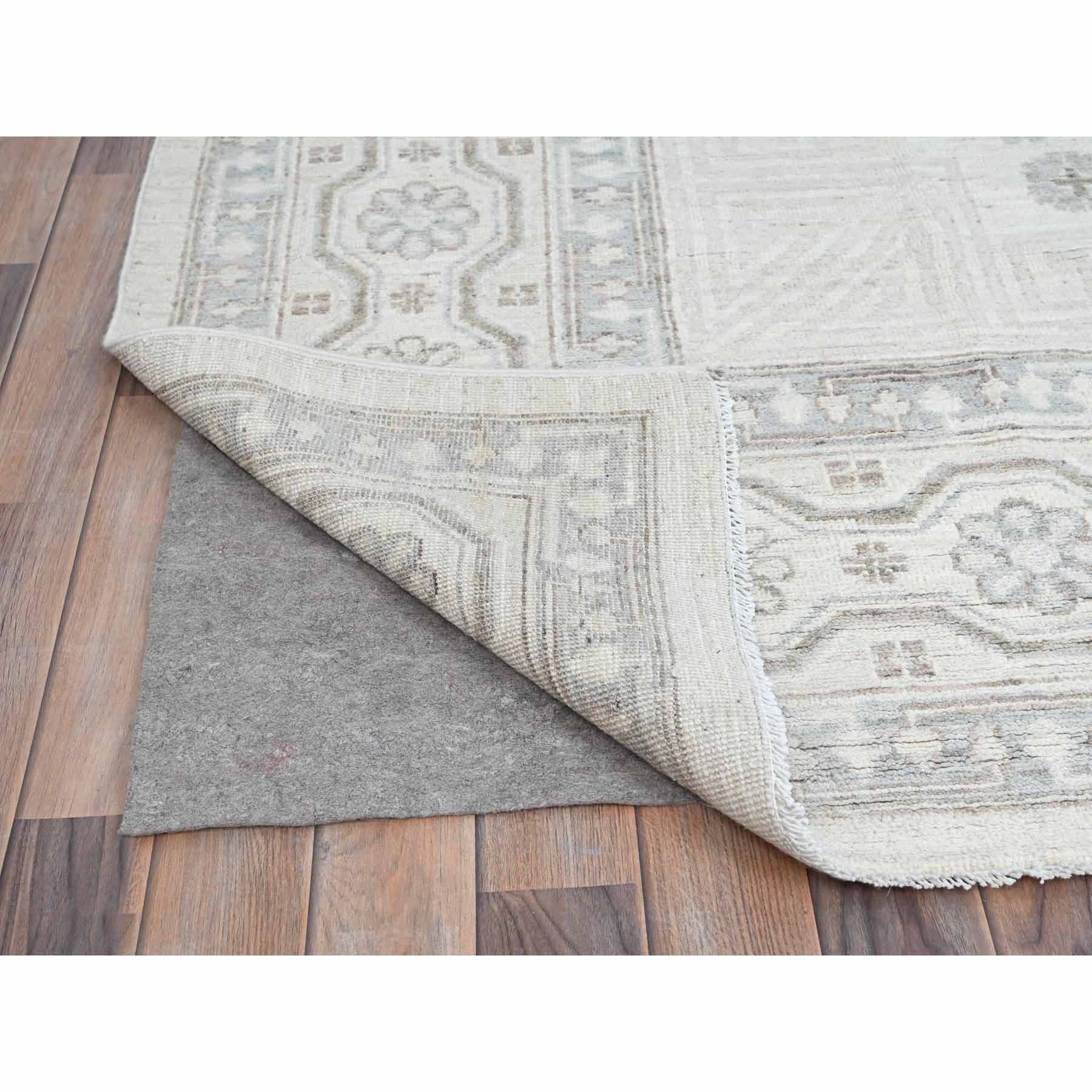 Oushak-And-Peshawar-Hand-Knotted-Rug-432605