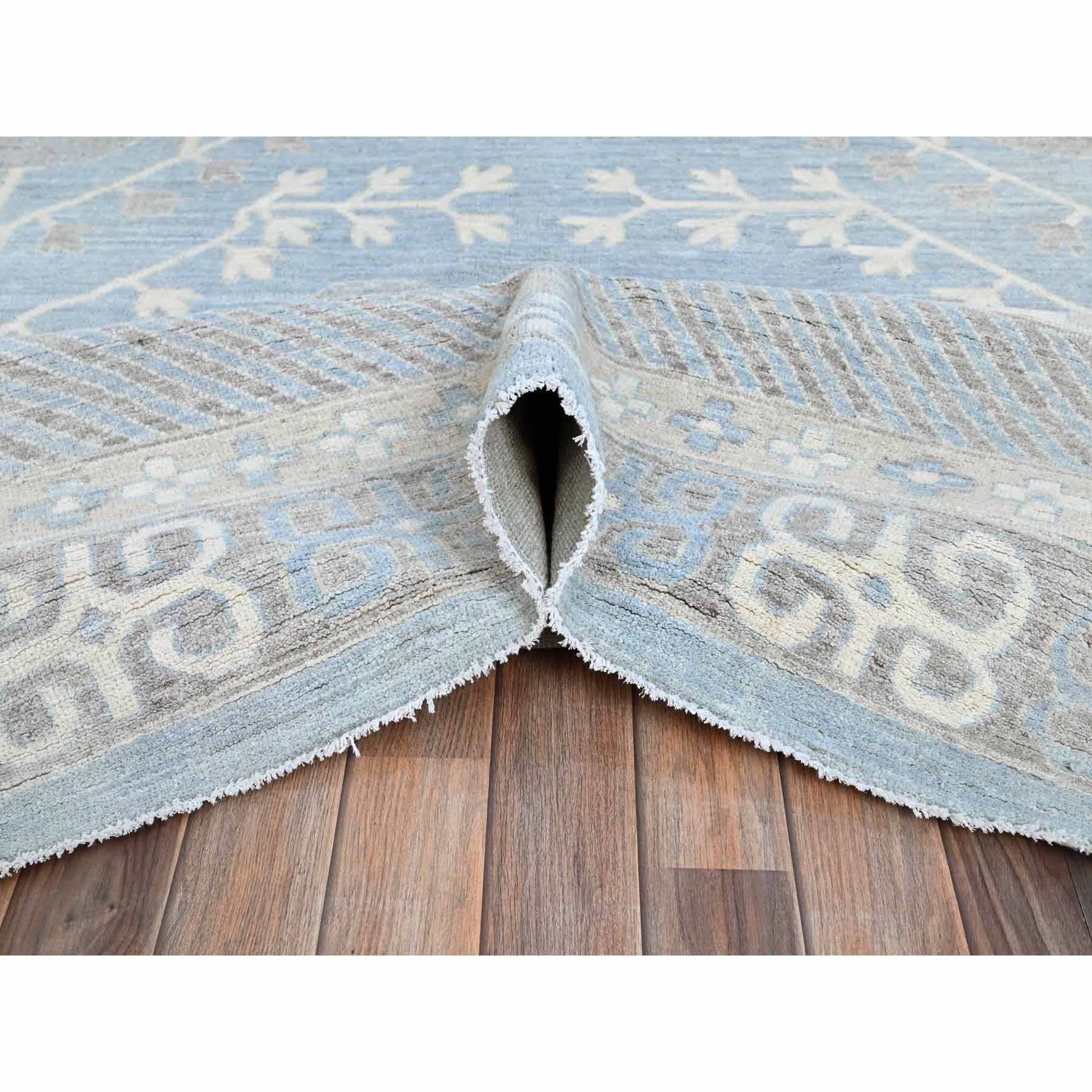 Oushak-And-Peshawar-Hand-Knotted-Rug-432615