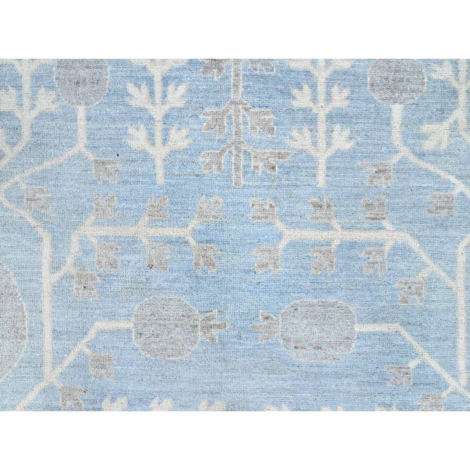 Oushak-And-Peshawar-Hand-Knotted-Rug-432615