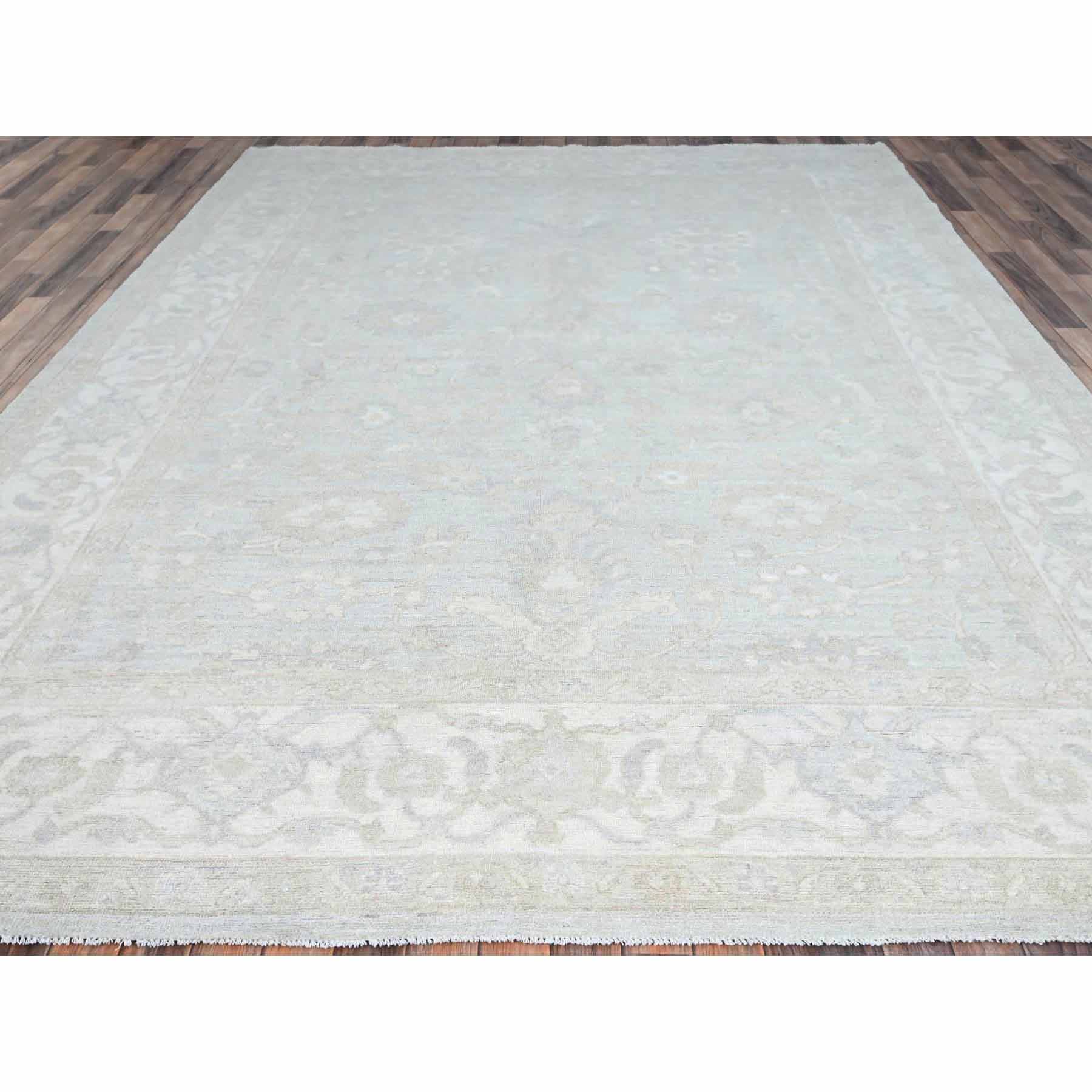 Oushak-And-Peshawar-Hand-Knotted-Rug-433525