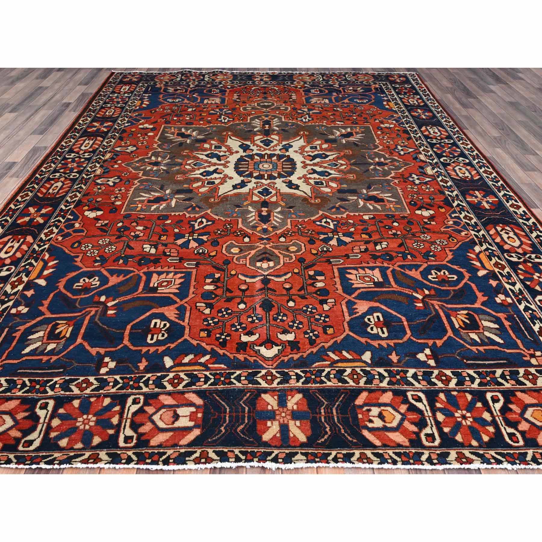 Overdyed-Vintage-Hand-Knotted-Rug-433080