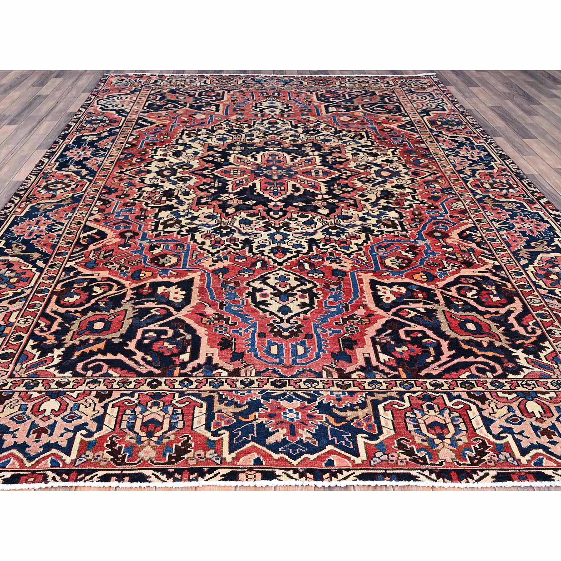 Overdyed-Vintage-Hand-Knotted-Rug-433085